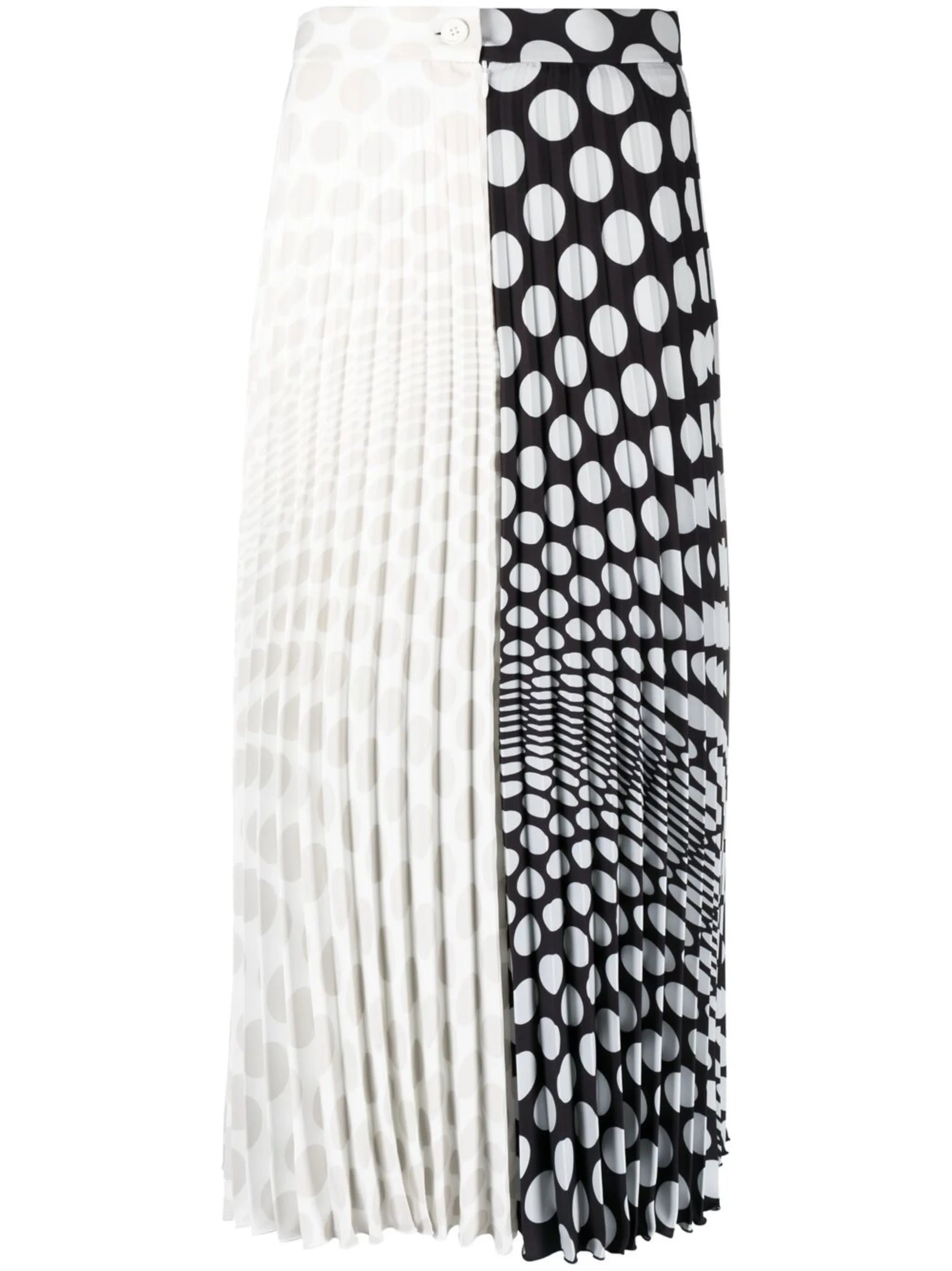 polka-dot midi skirt