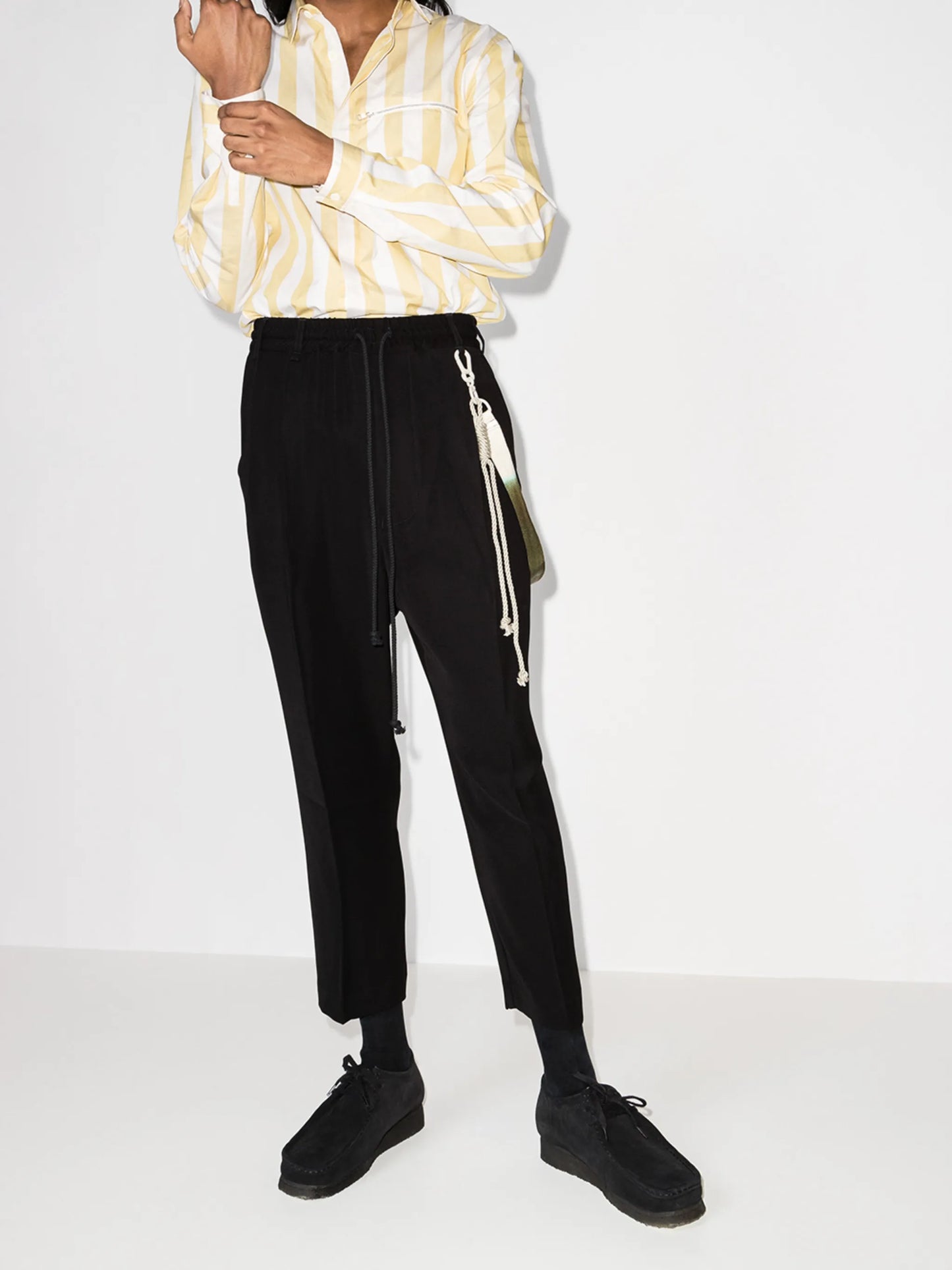 cropped track pants