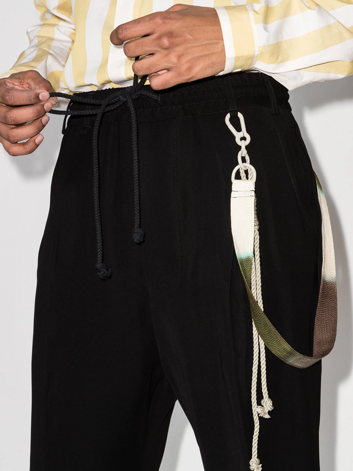 cropped track pants
