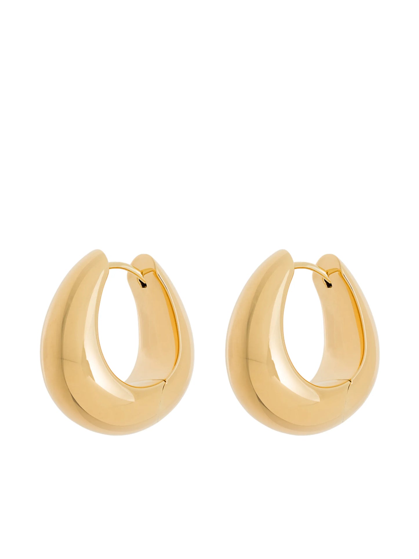 Ice medium hoop earrings