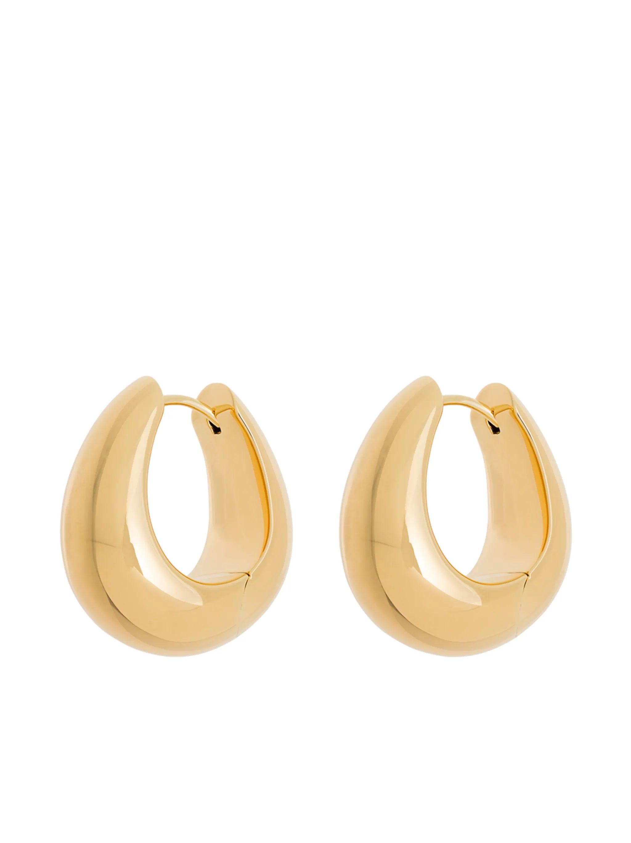 Ice Hoops medium gold