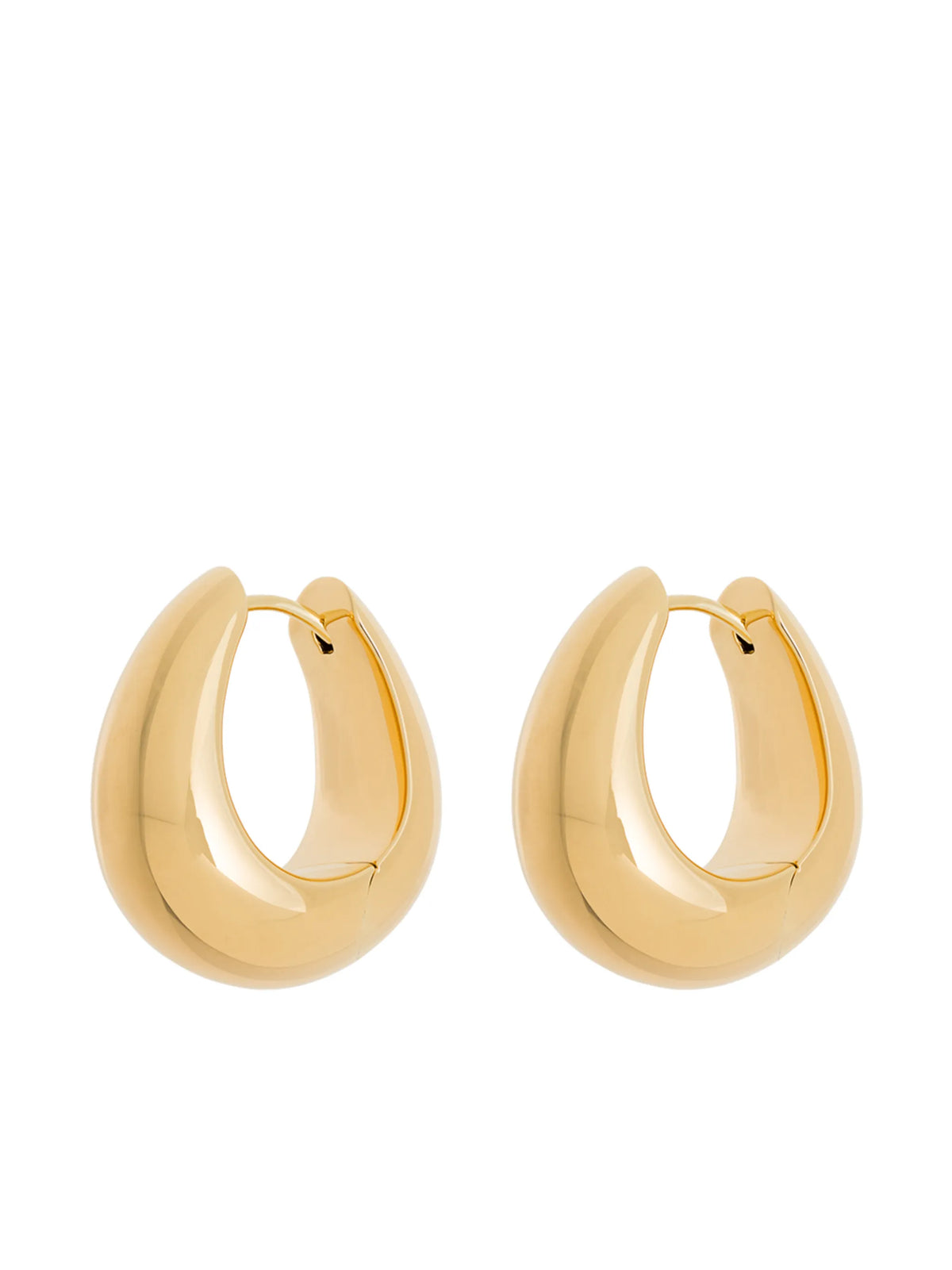 Ice Hoops medium gold