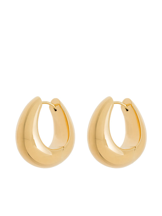 Ice Hoops medium gold