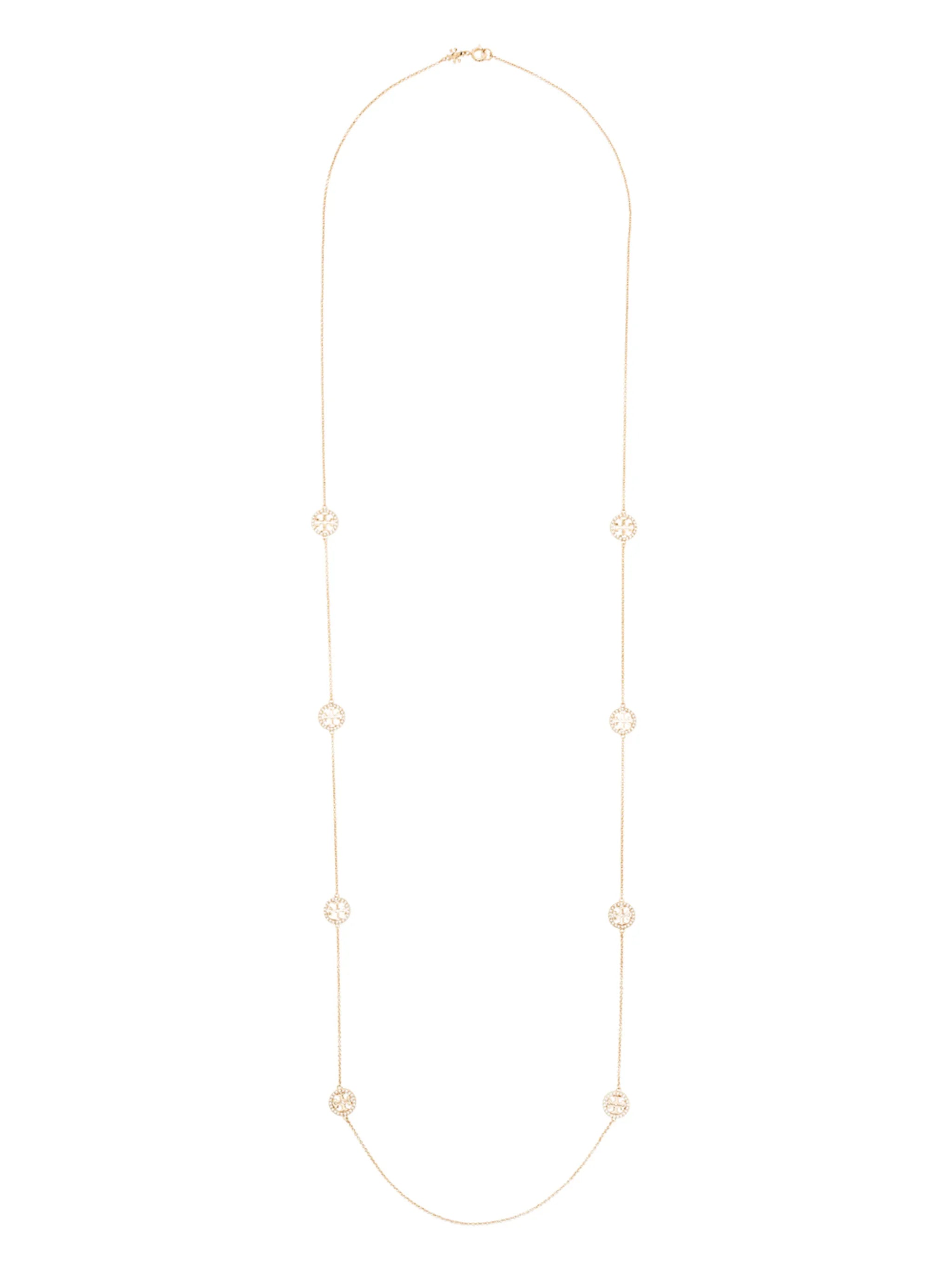 Miller crystal-embellished charm necklace