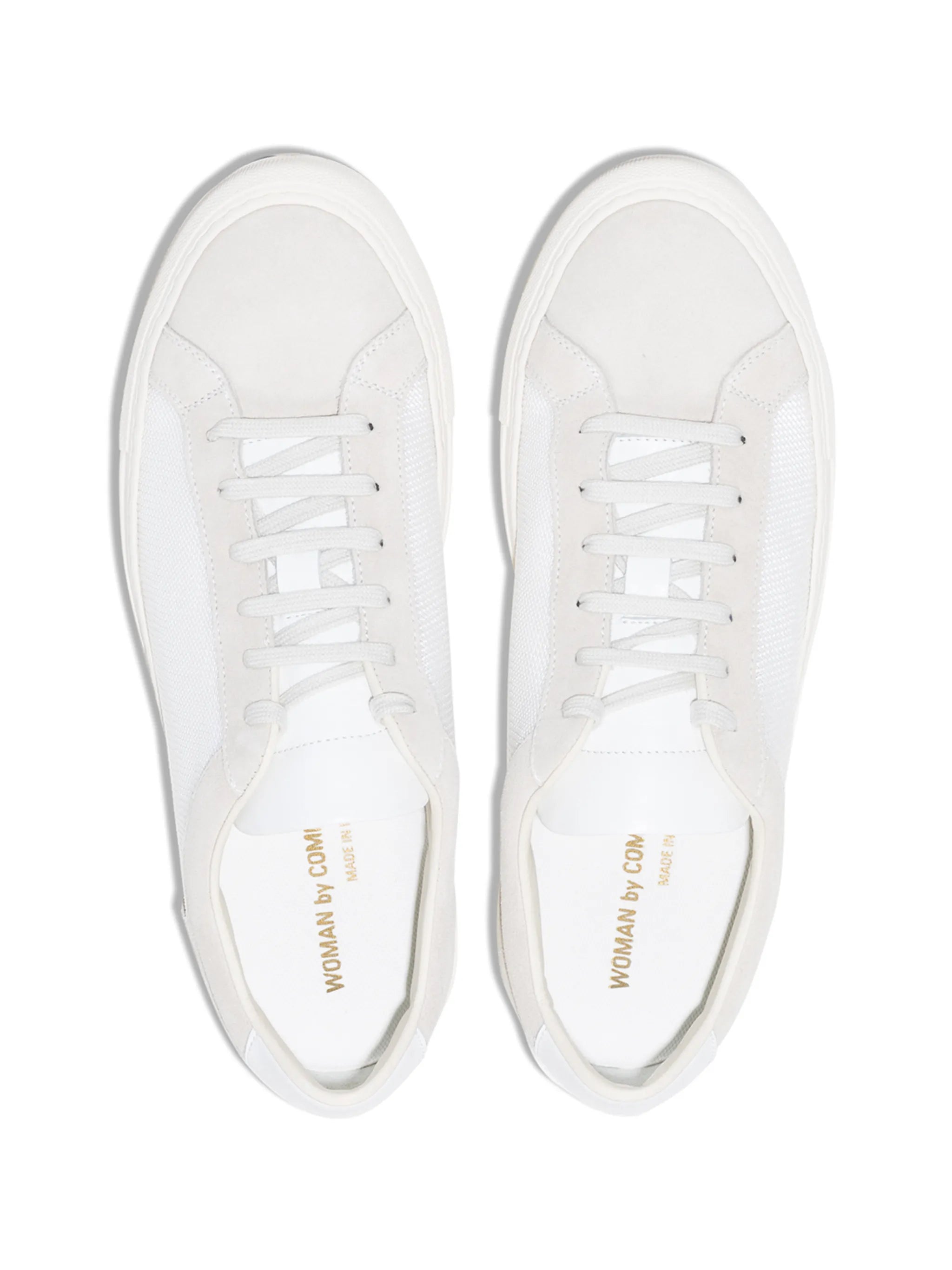 two-tone low-top sneakers