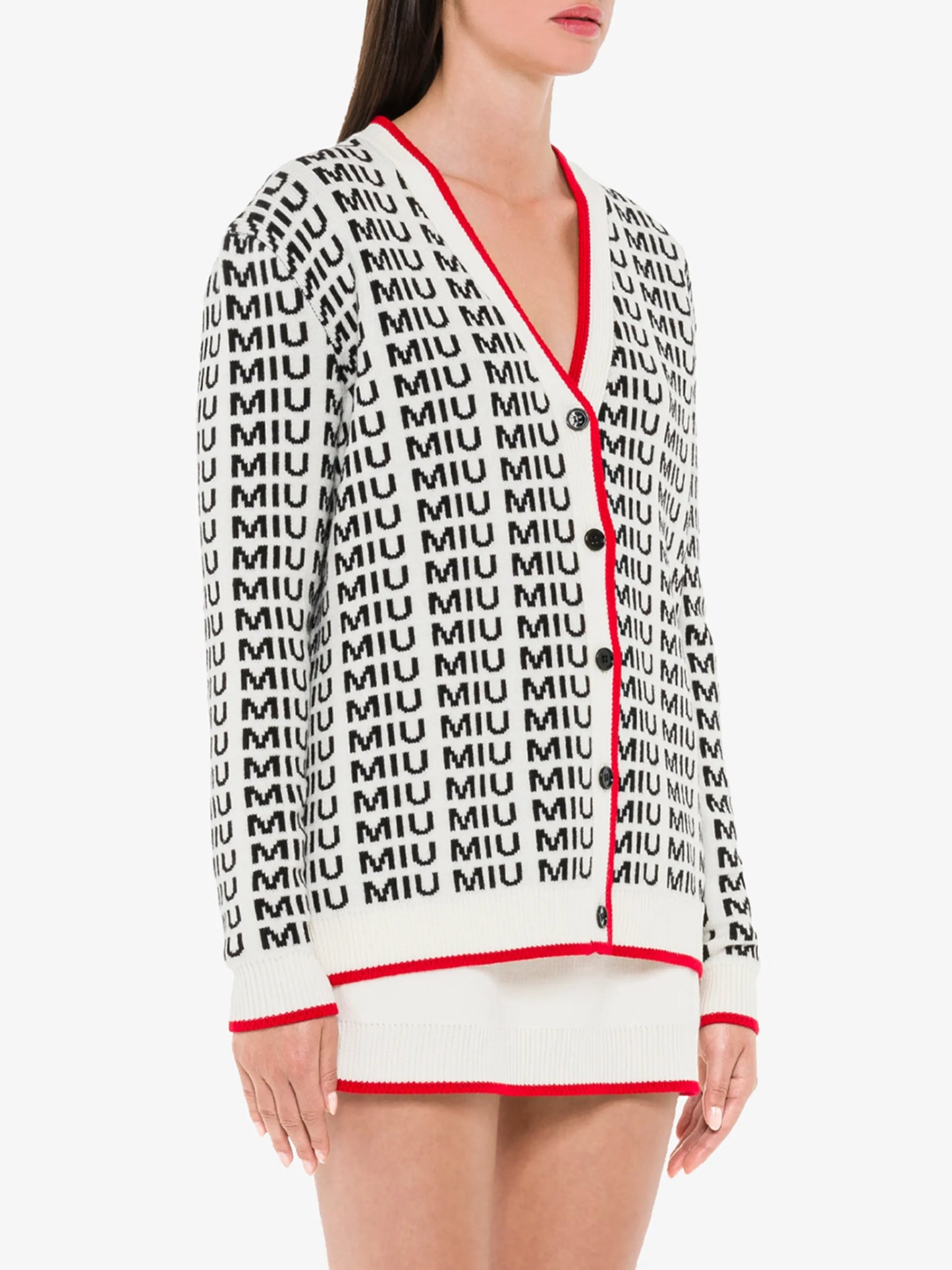 logo buttoned cardigan