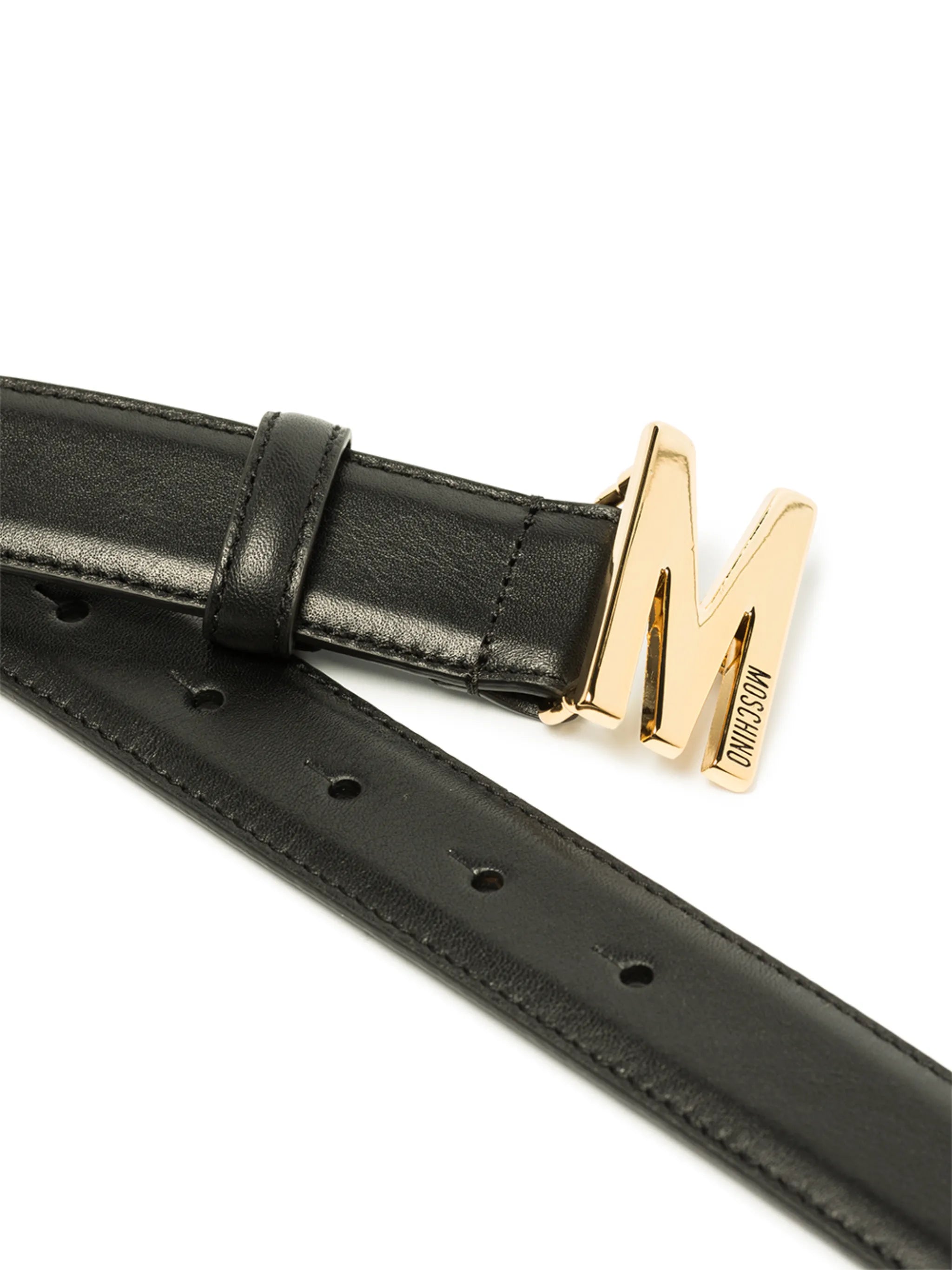 M logo-plaque belt