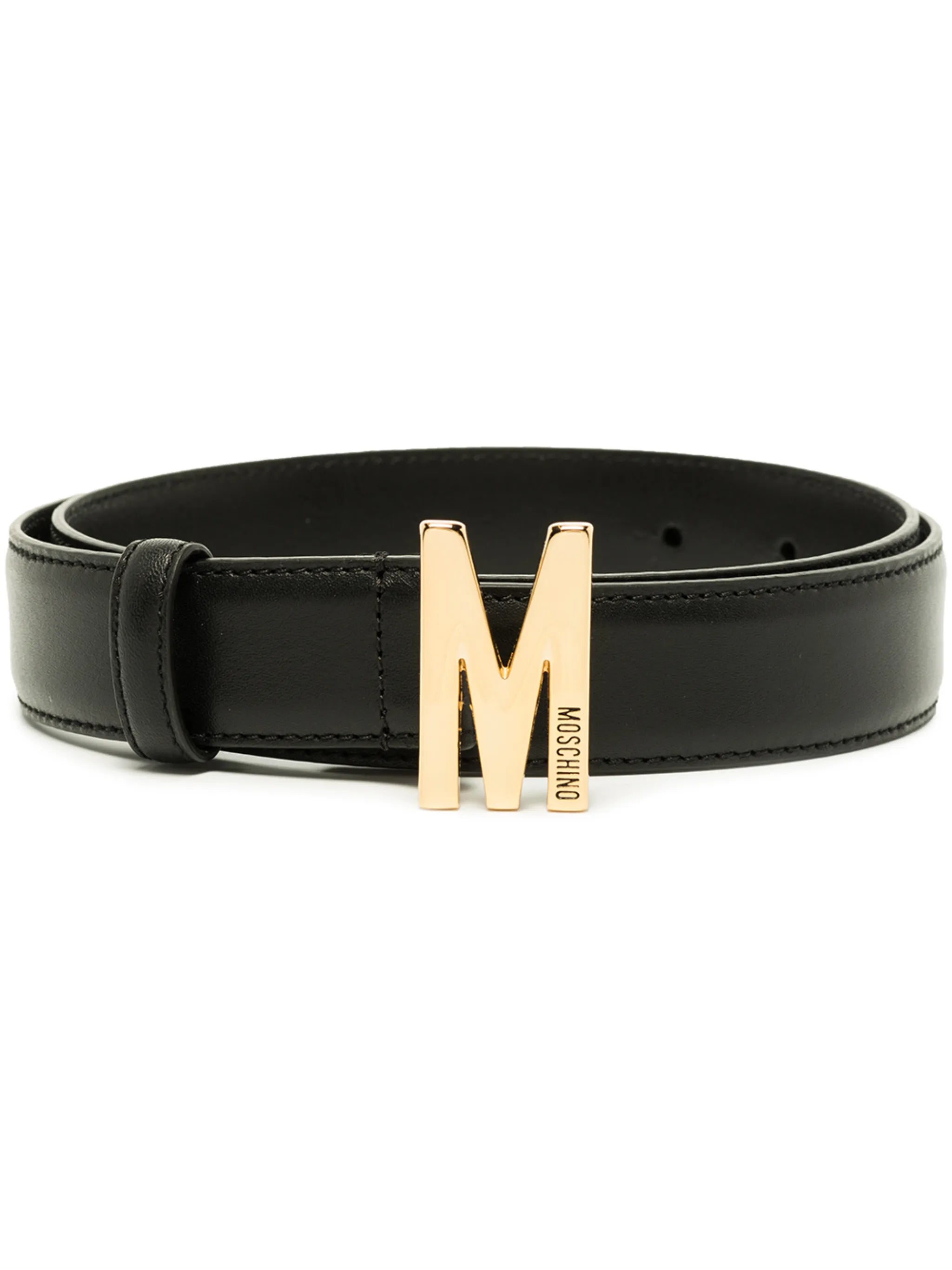 M logo-plaque belt
