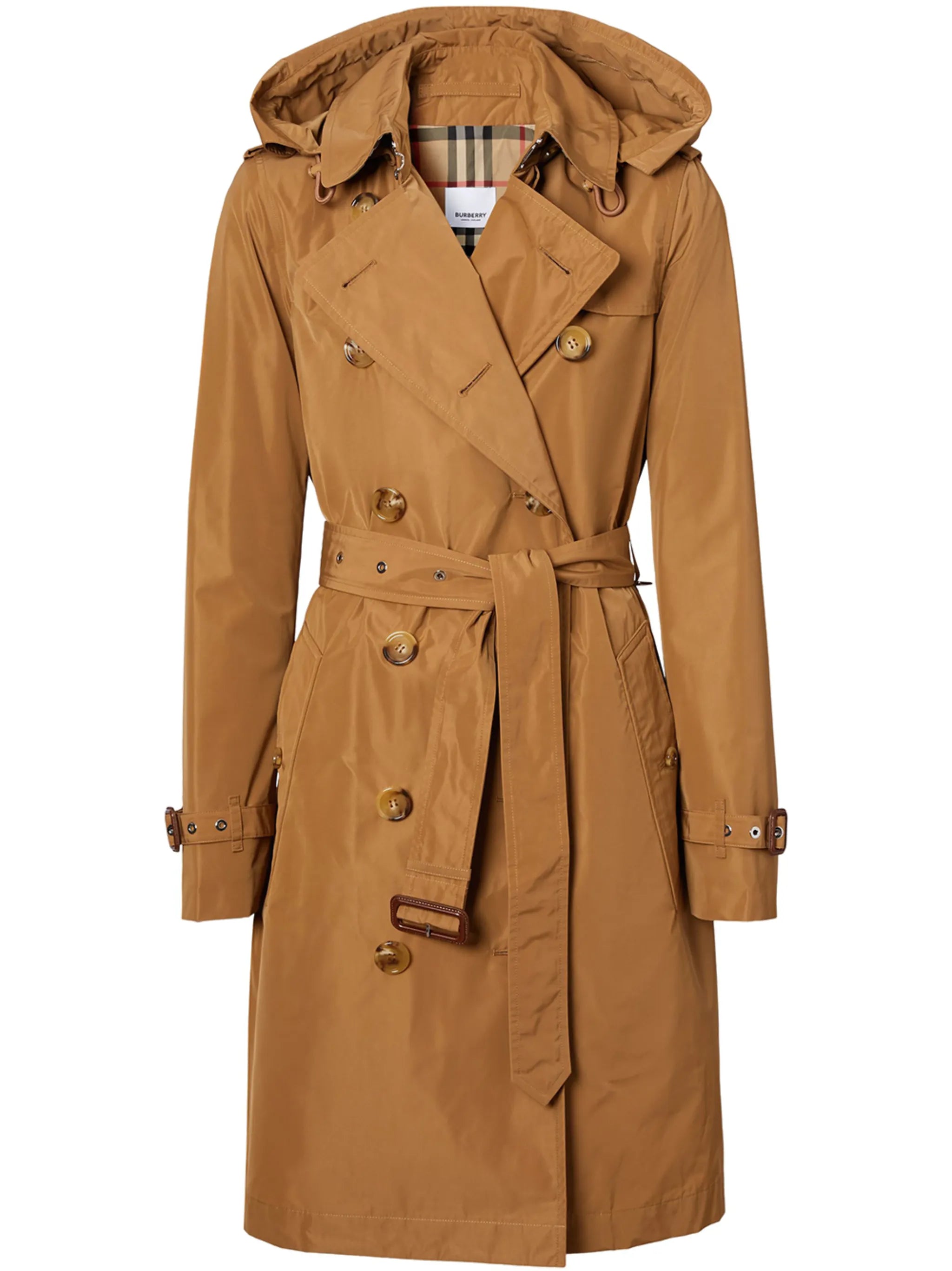 shape-memory taffeta trench coat