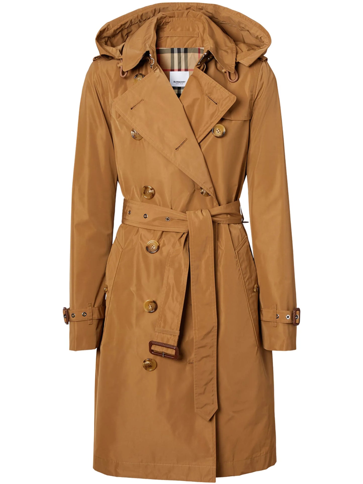 shape-memory taffeta trench coat