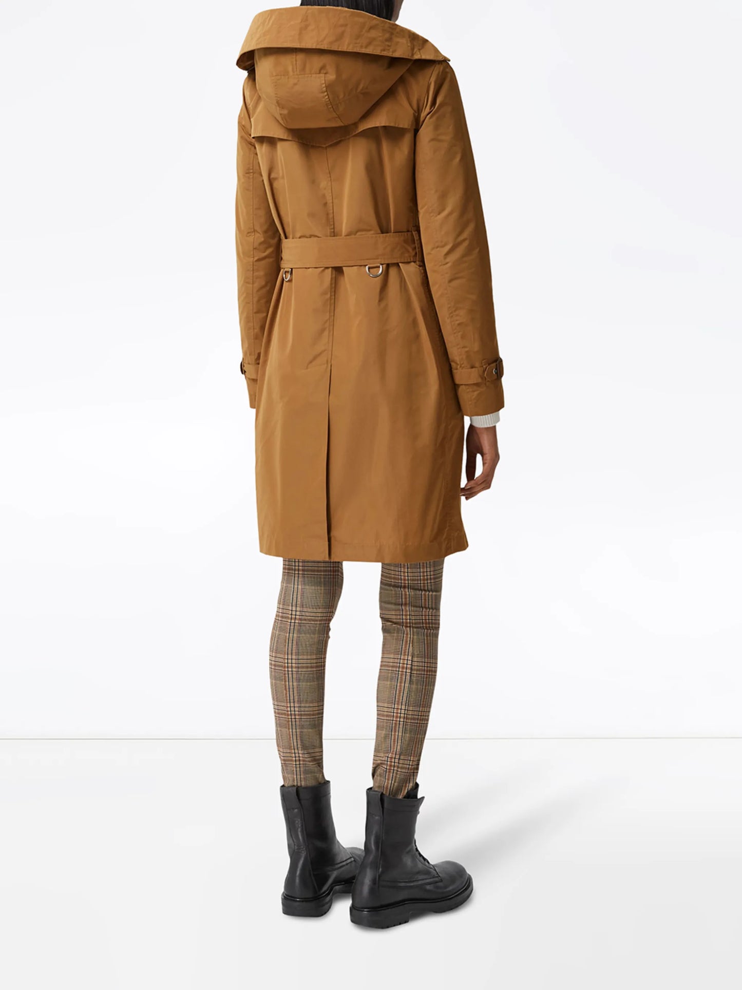 shape-memory taffeta trench coat