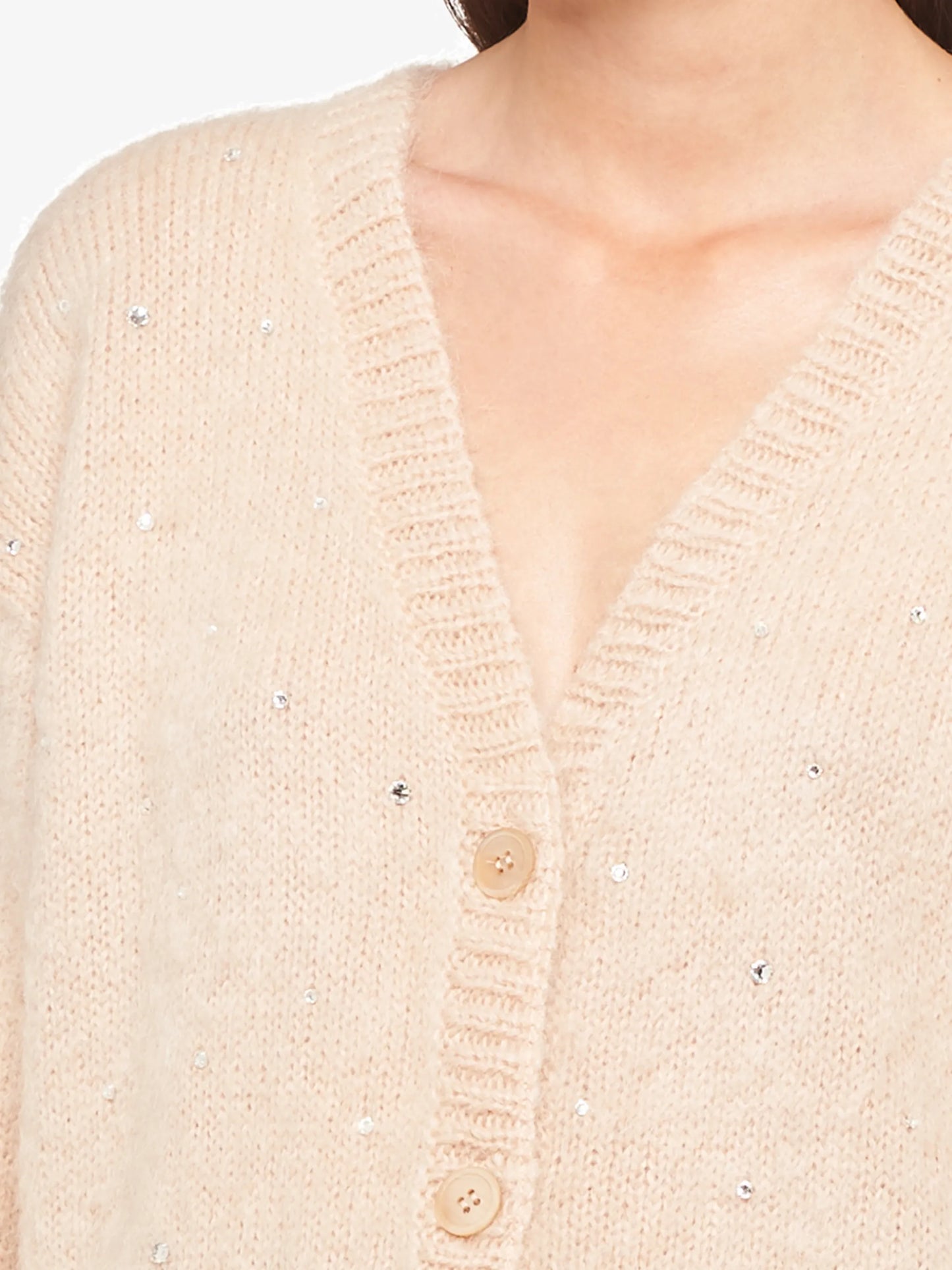 crystal embellished cardigan