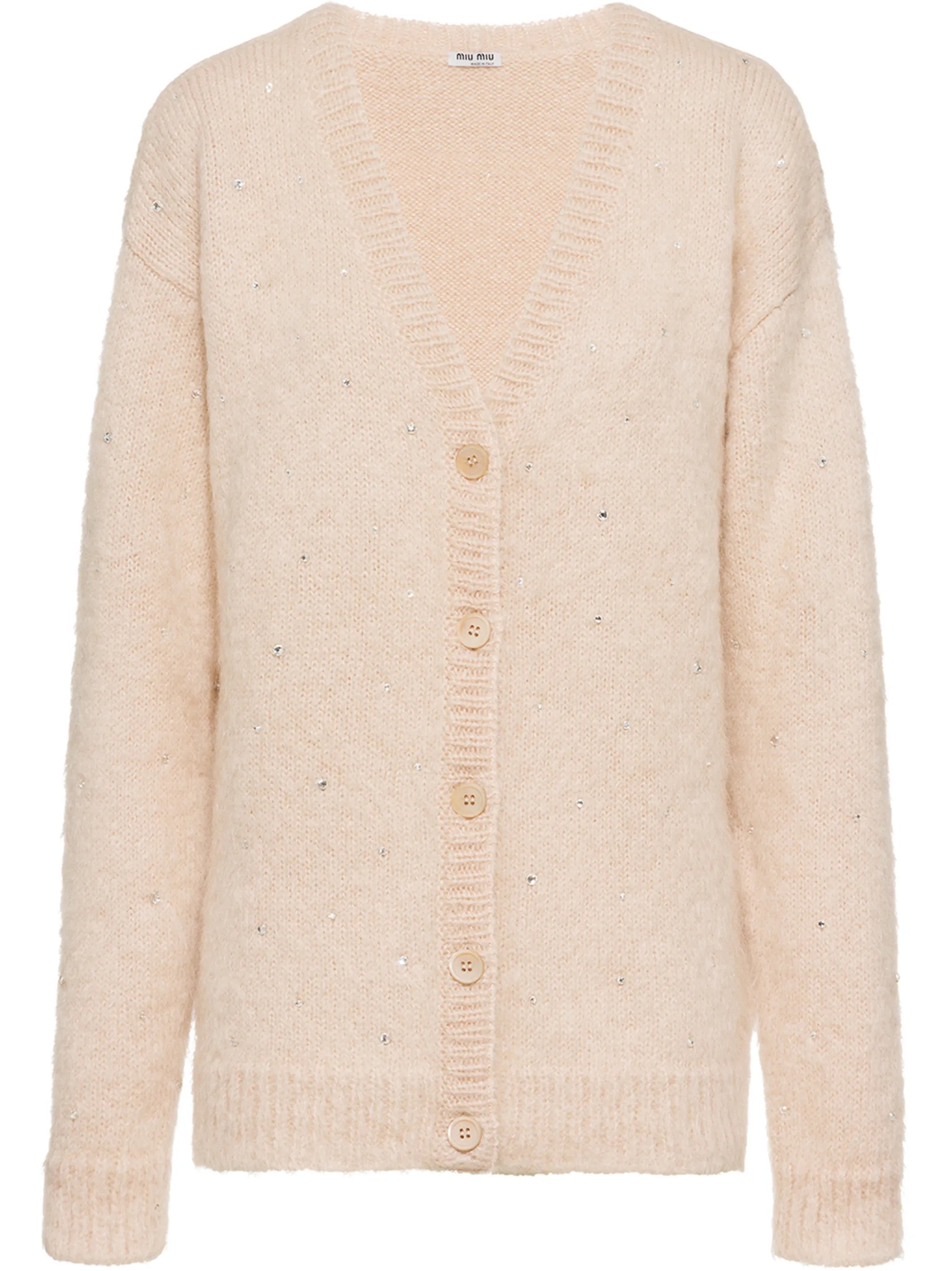 crystal embellished cardigan