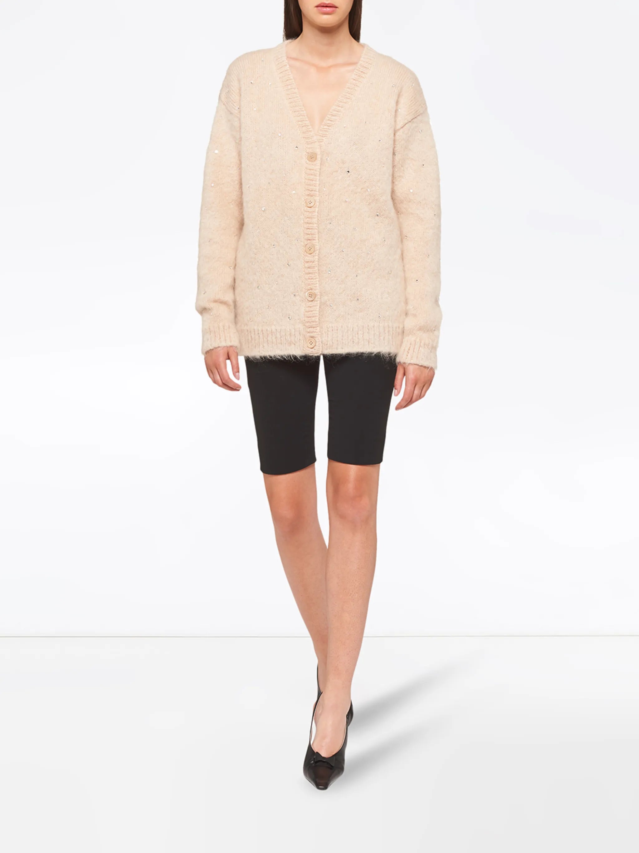 crystal embellished cardigan