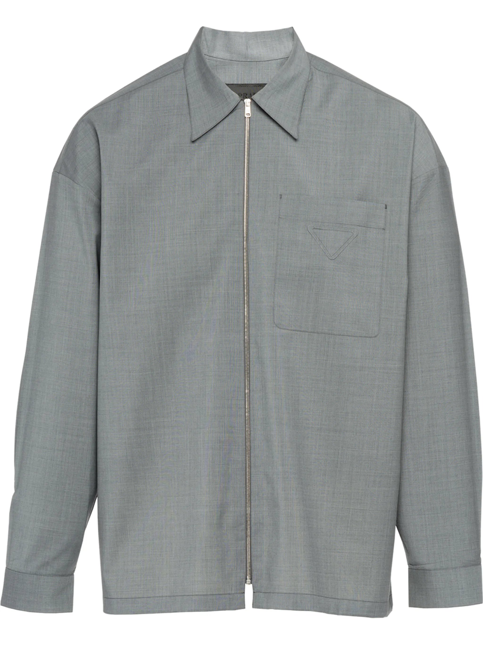 zip-front shirt jacket
