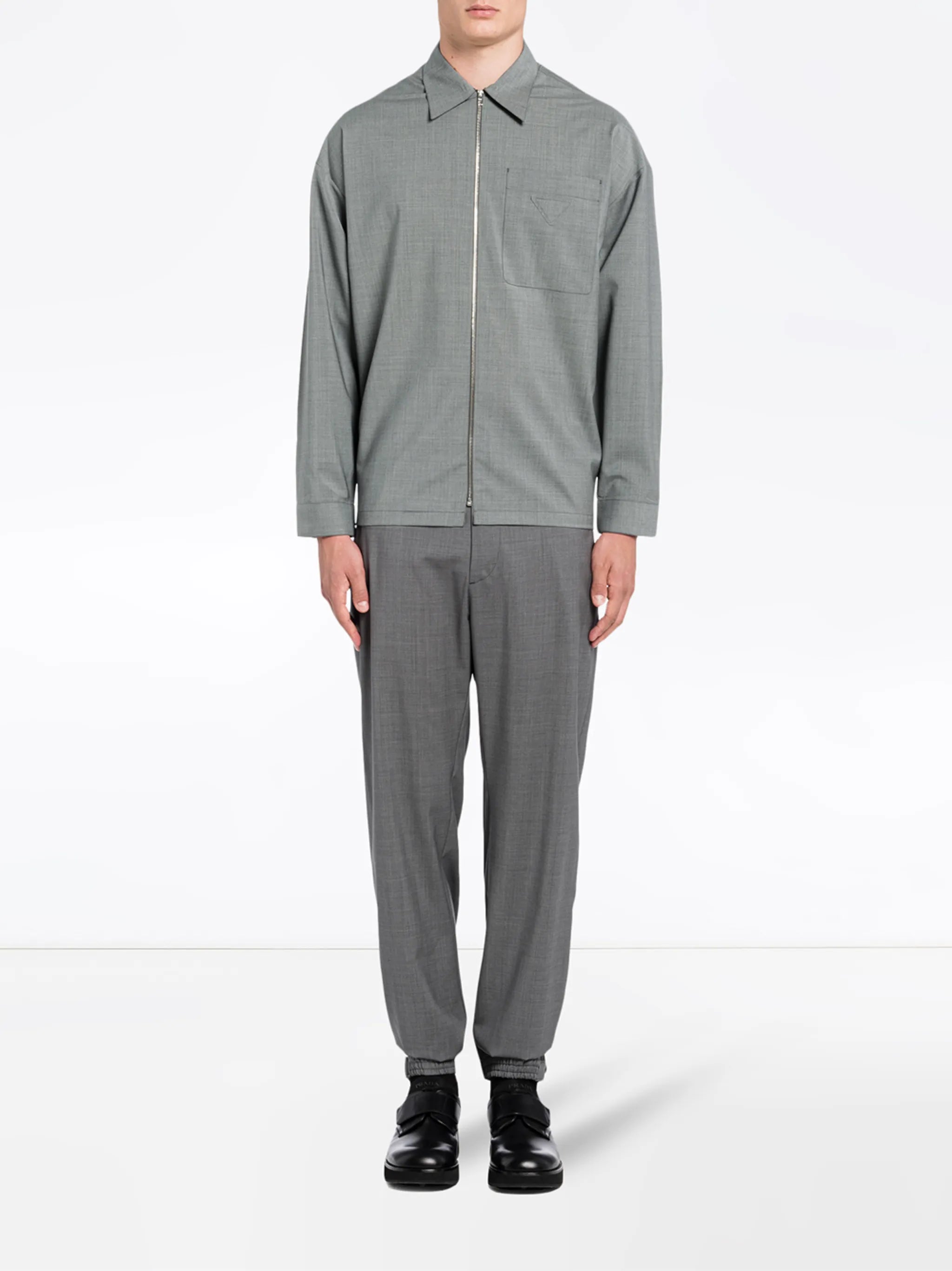 zip-front shirt jacket