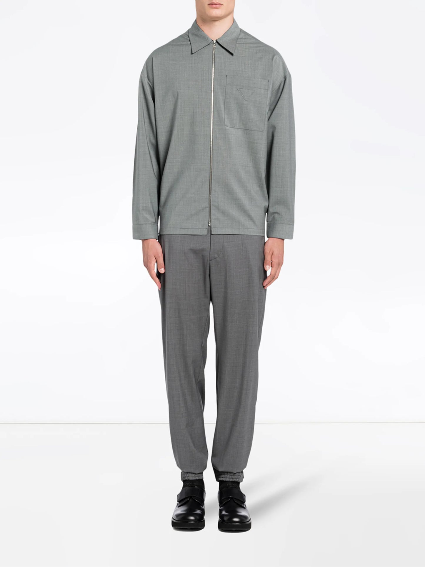 zip-front shirt jacket