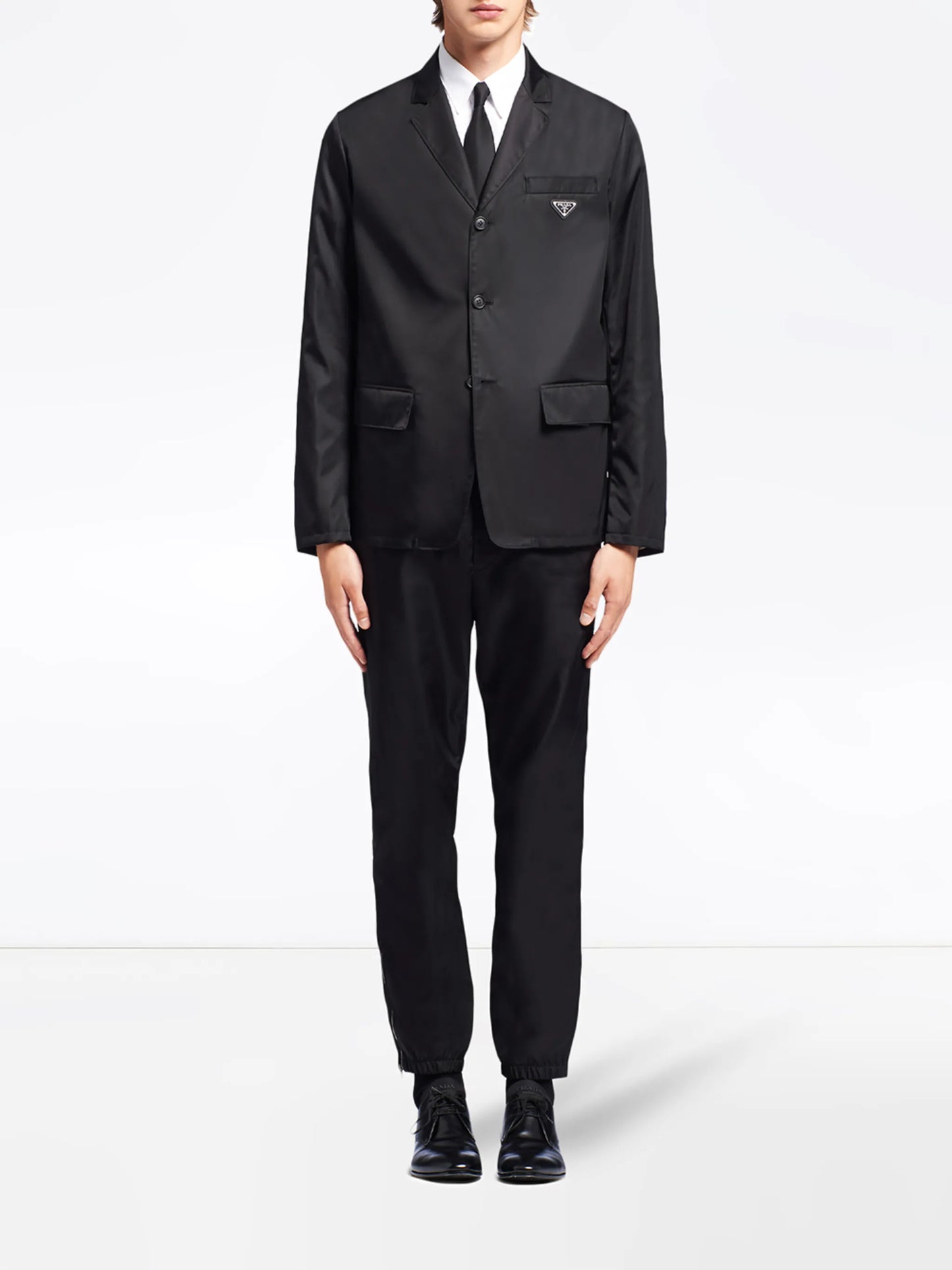 Re-Nylon single-breasted jacket