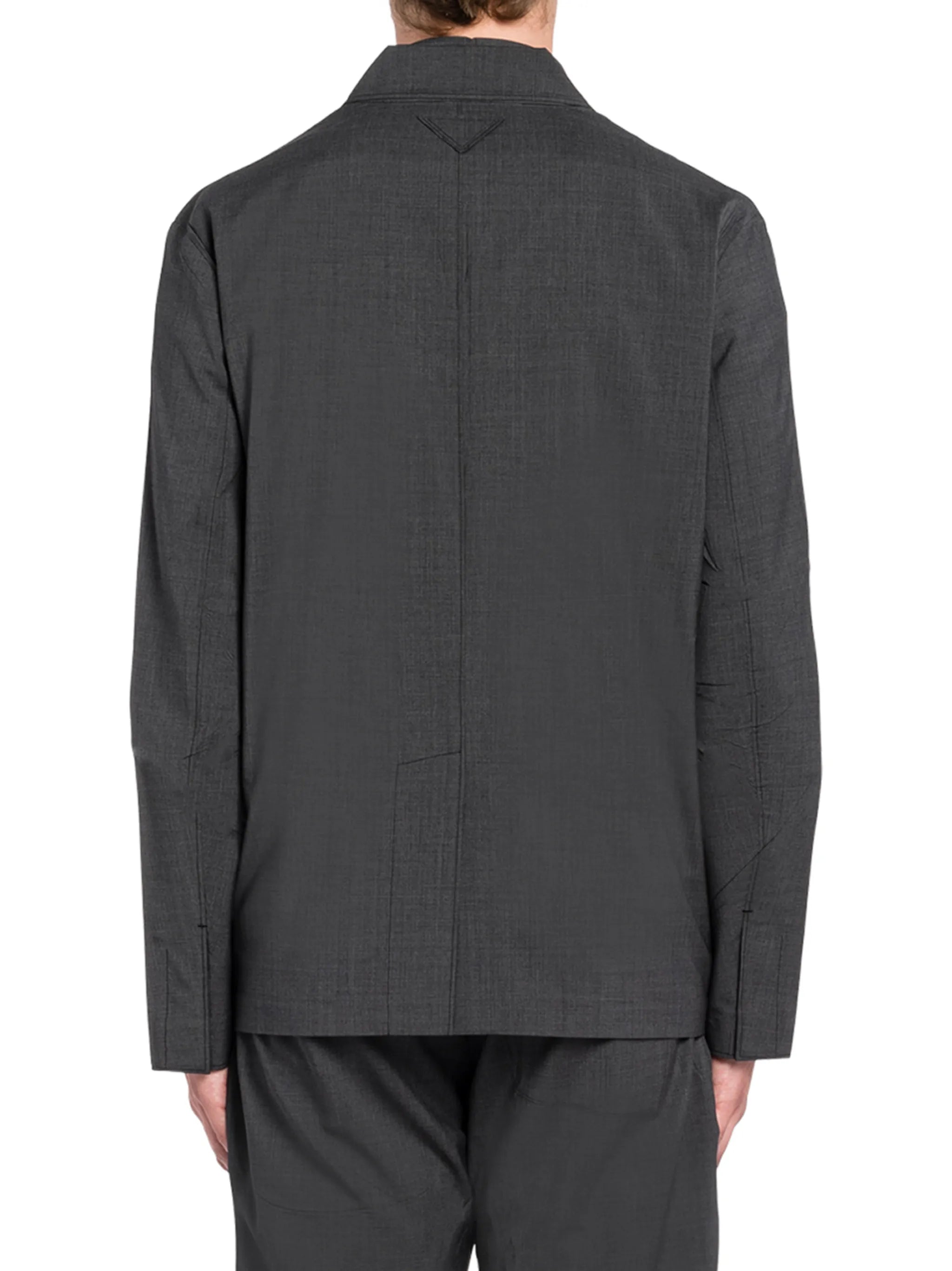 single-breasted patch pocket jacket