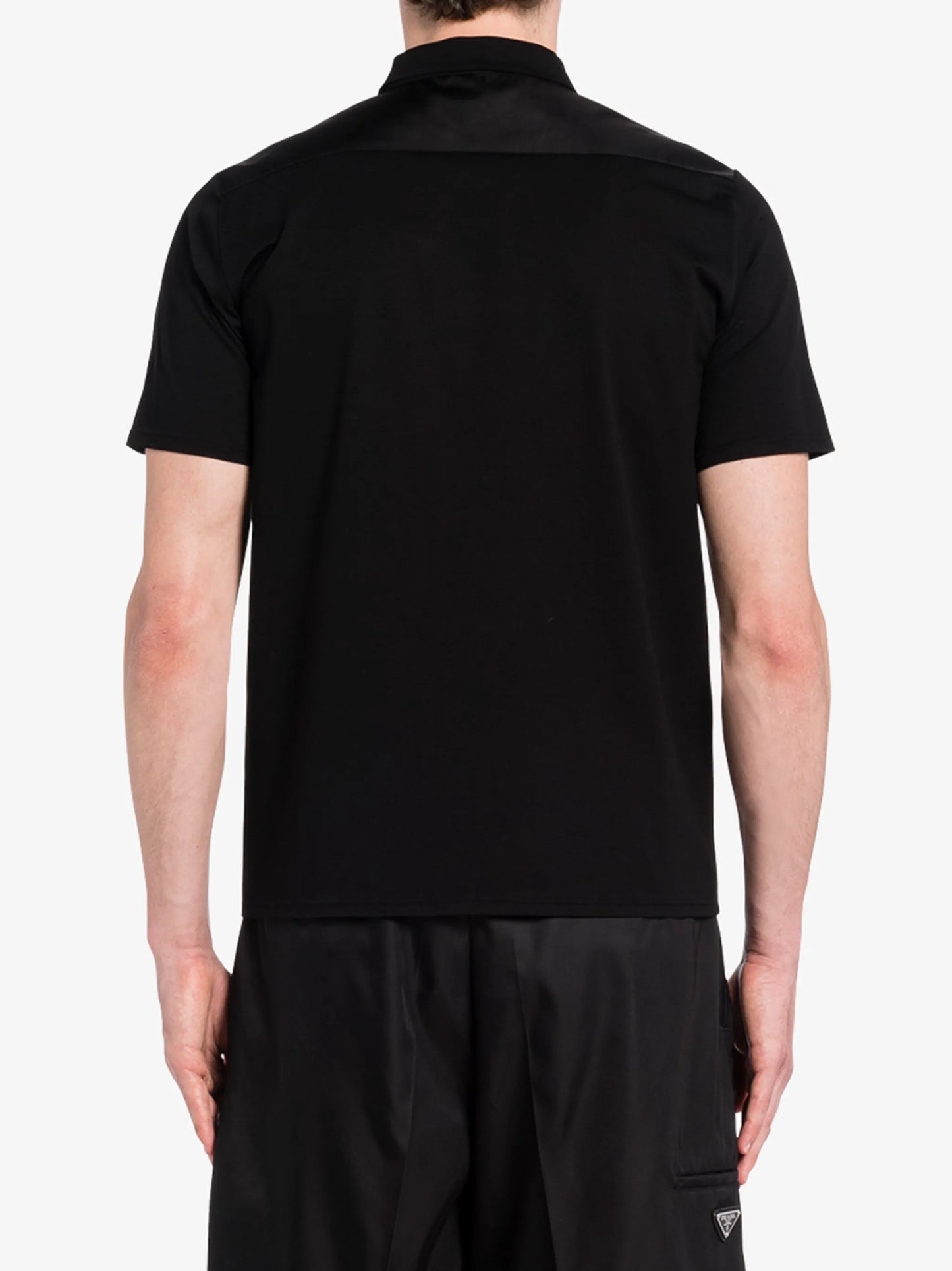 triangle-logo polo shirt