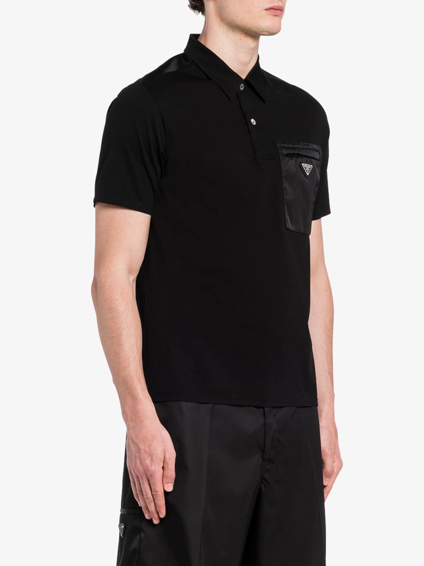 triangle-logo polo shirt
