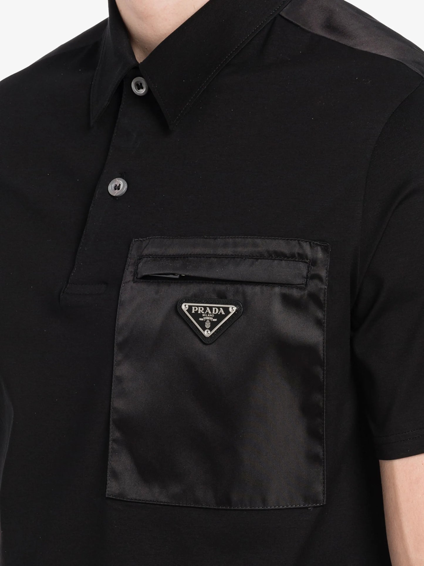 triangle-logo polo shirt