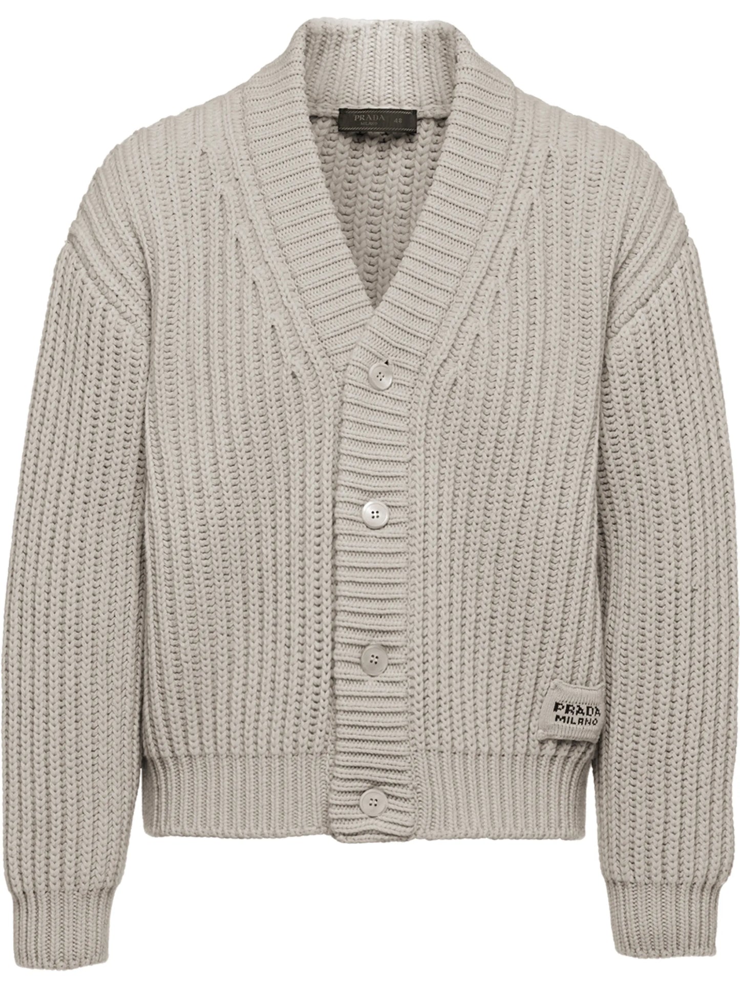 rib-knit cardigan