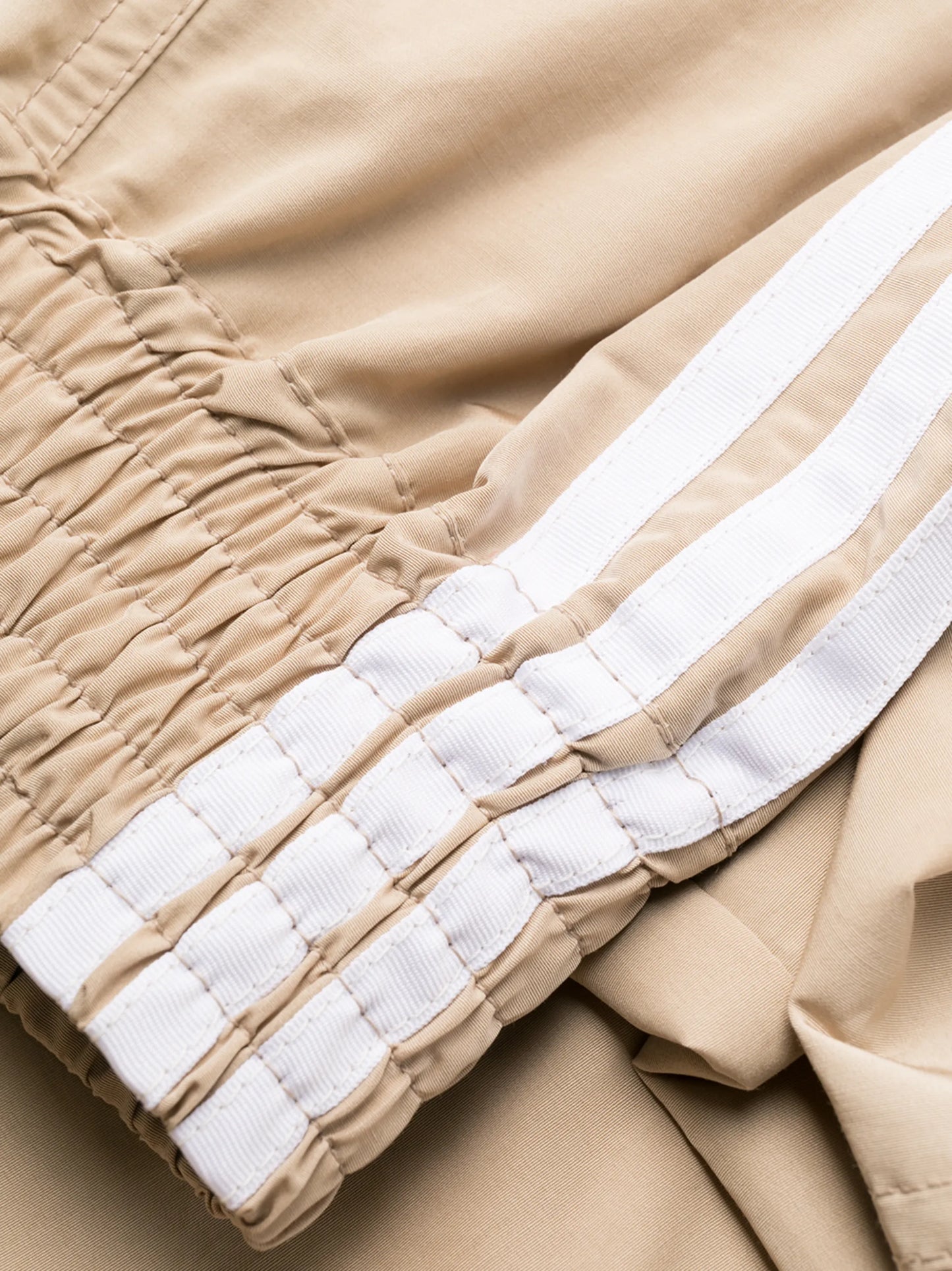 logo stripe zip front track pants