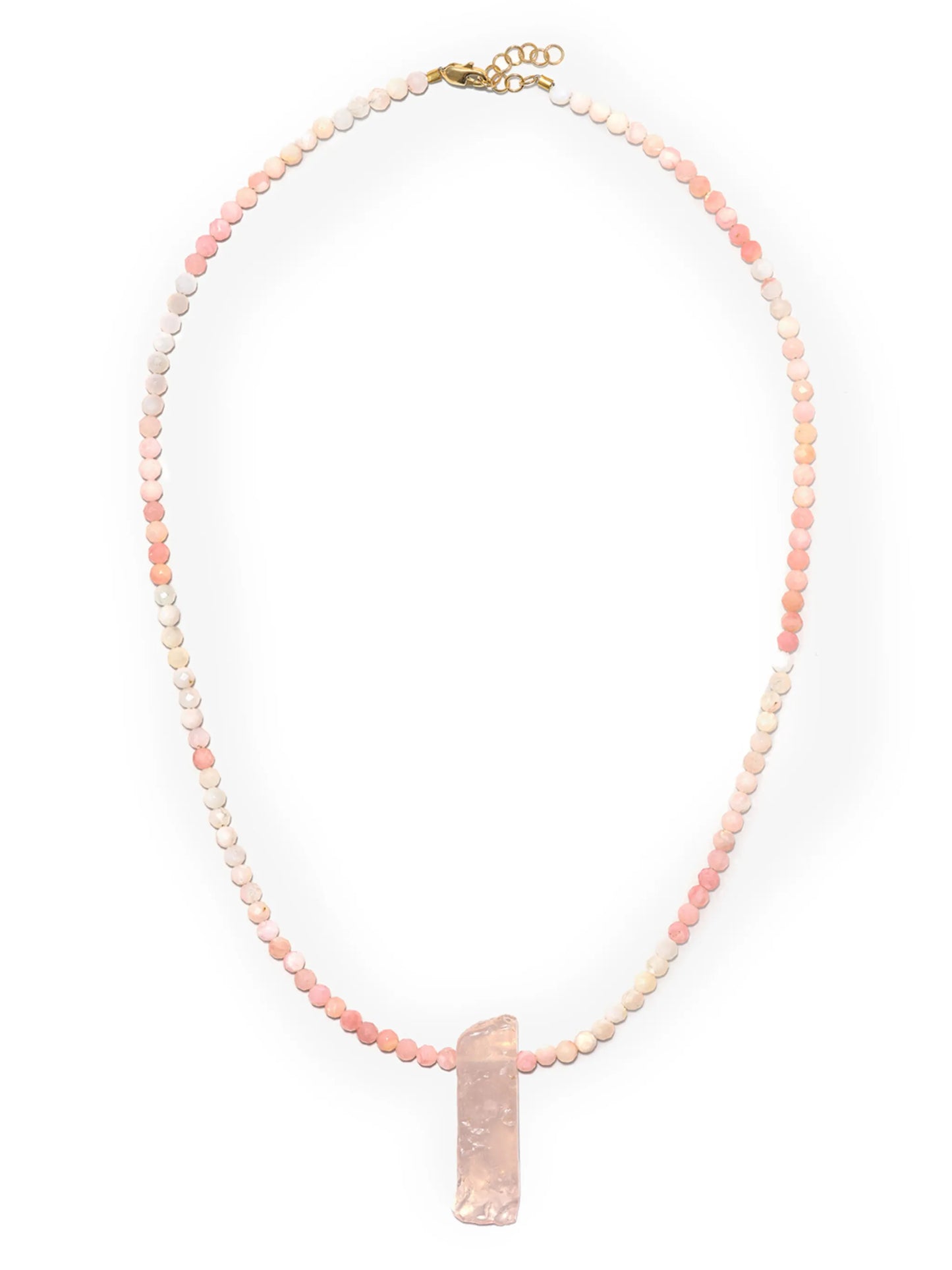 opal crystal pendant necklace