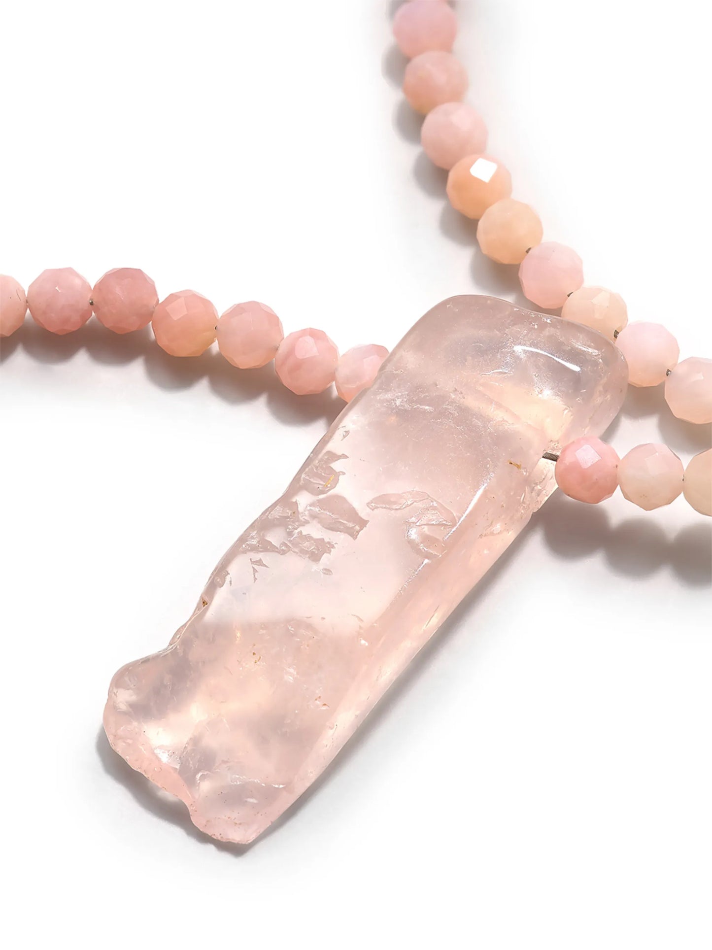 opal crystal pendant necklace