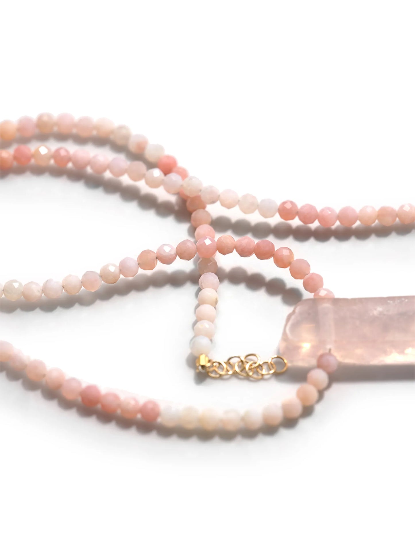 opal crystal pendant necklace