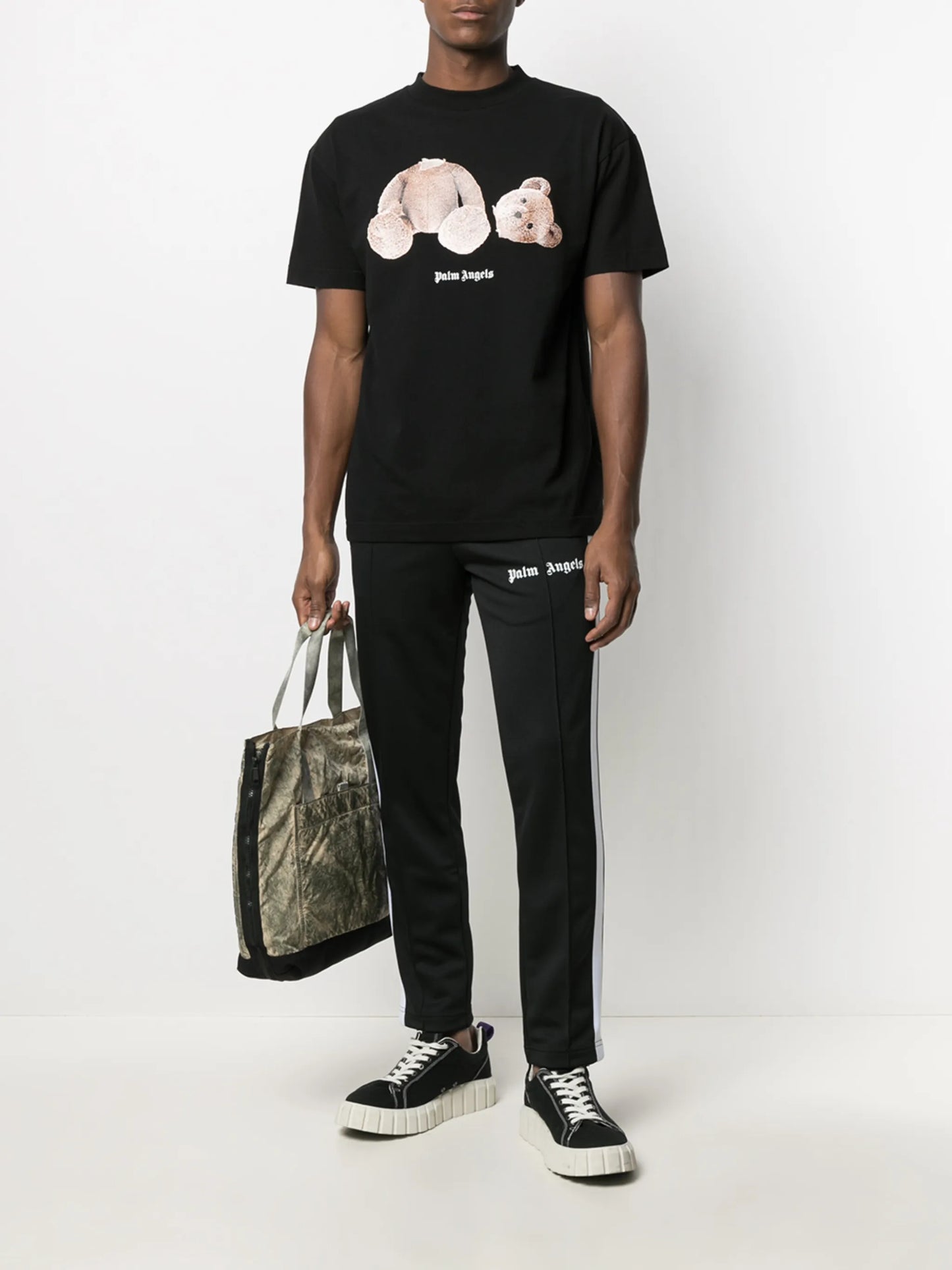 logo-print slim track pants