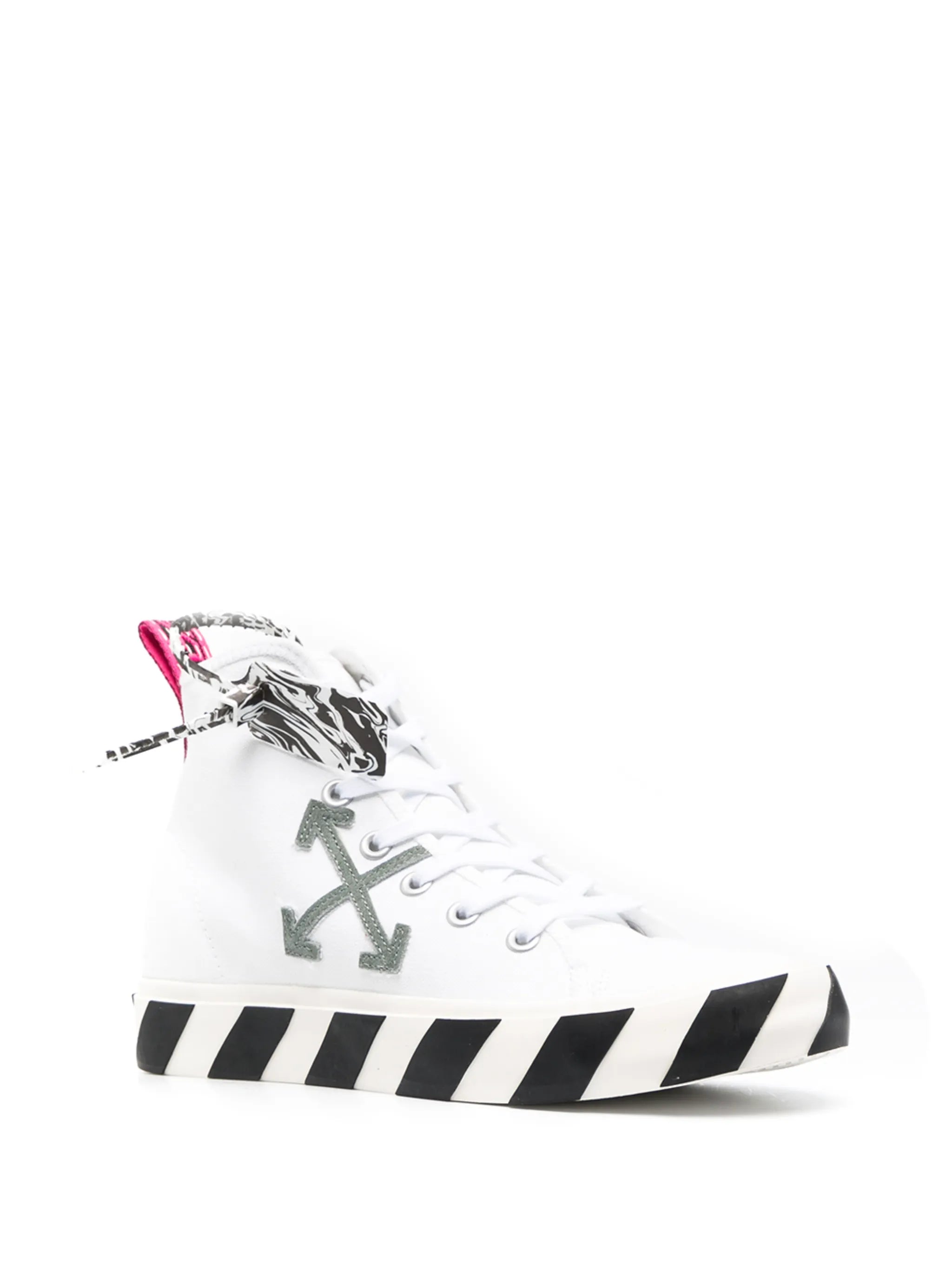 vulcanised mid-top sneakers