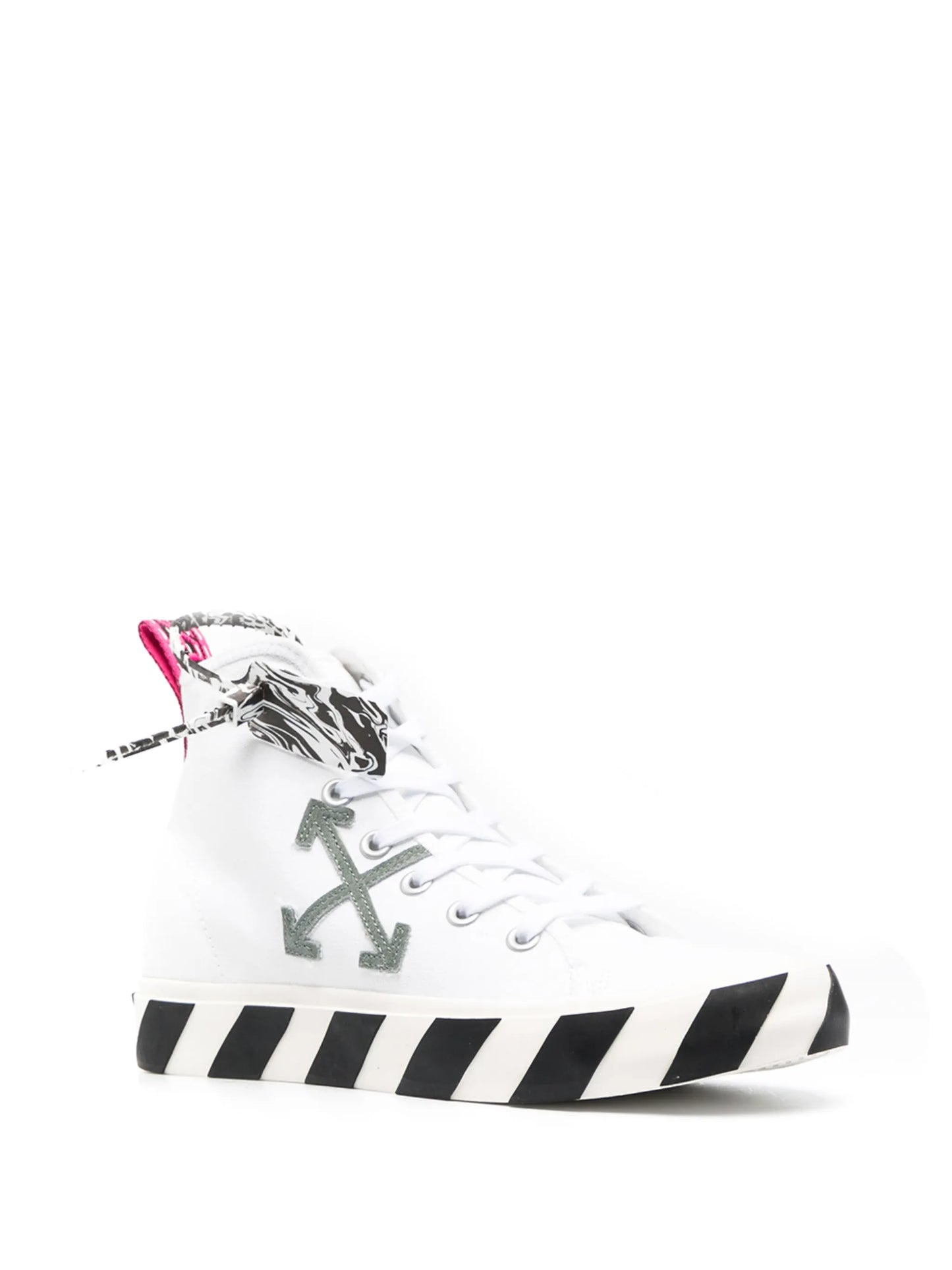 vulcanised mid-top sneakers