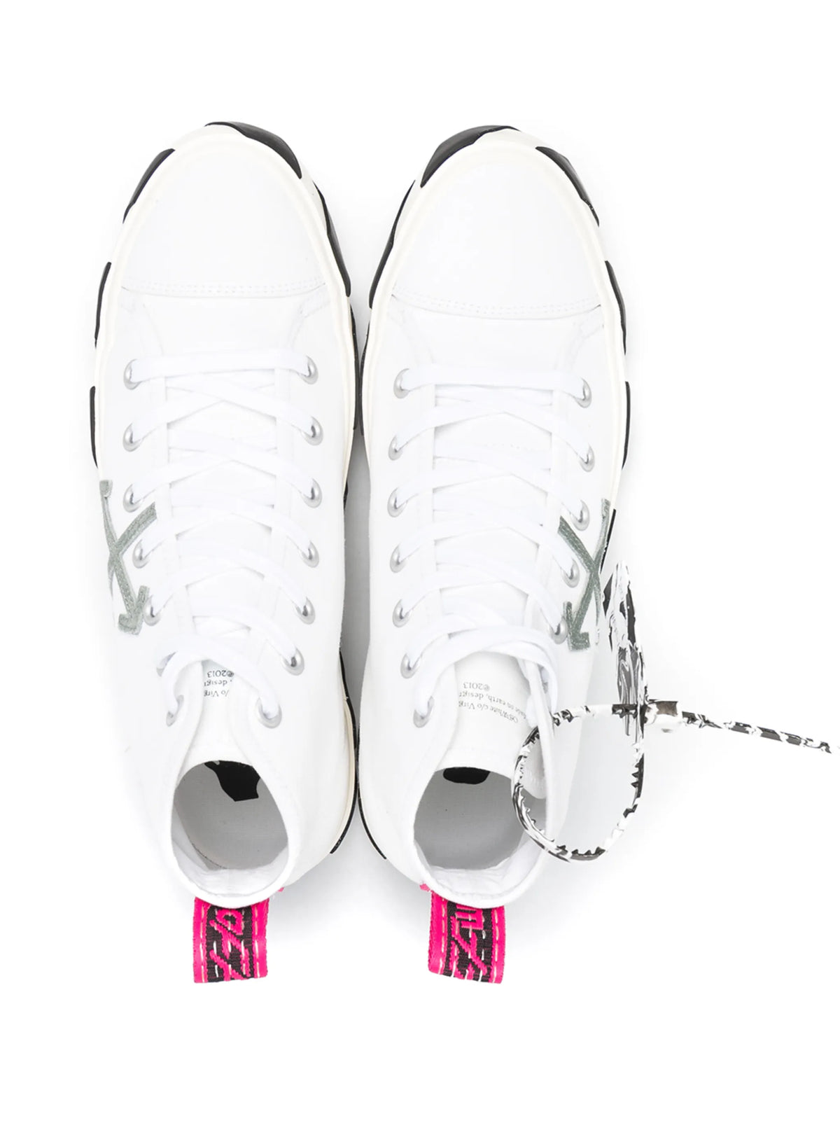 vulcanised mid-top sneakers