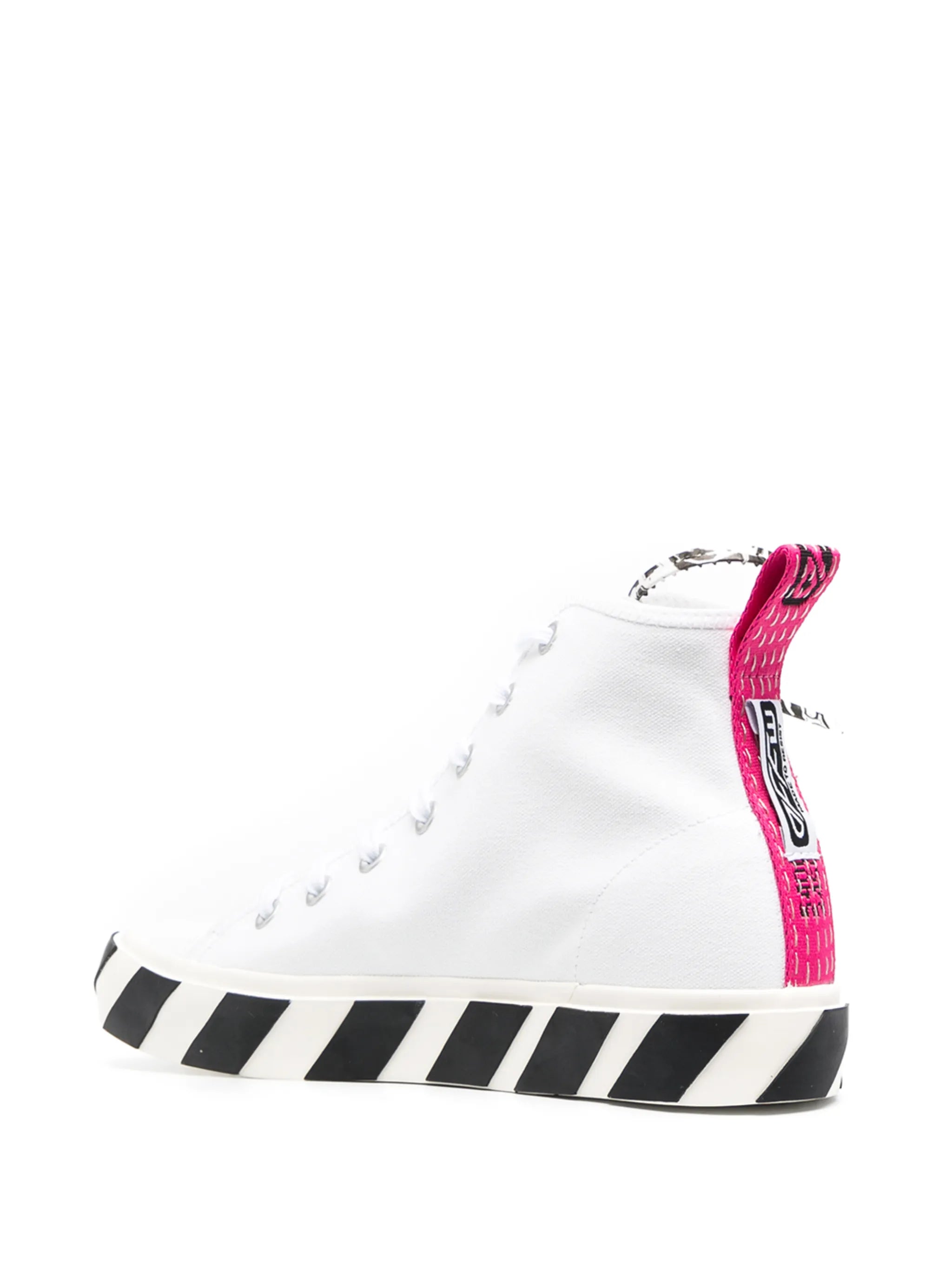 vulcanised mid-top sneakers