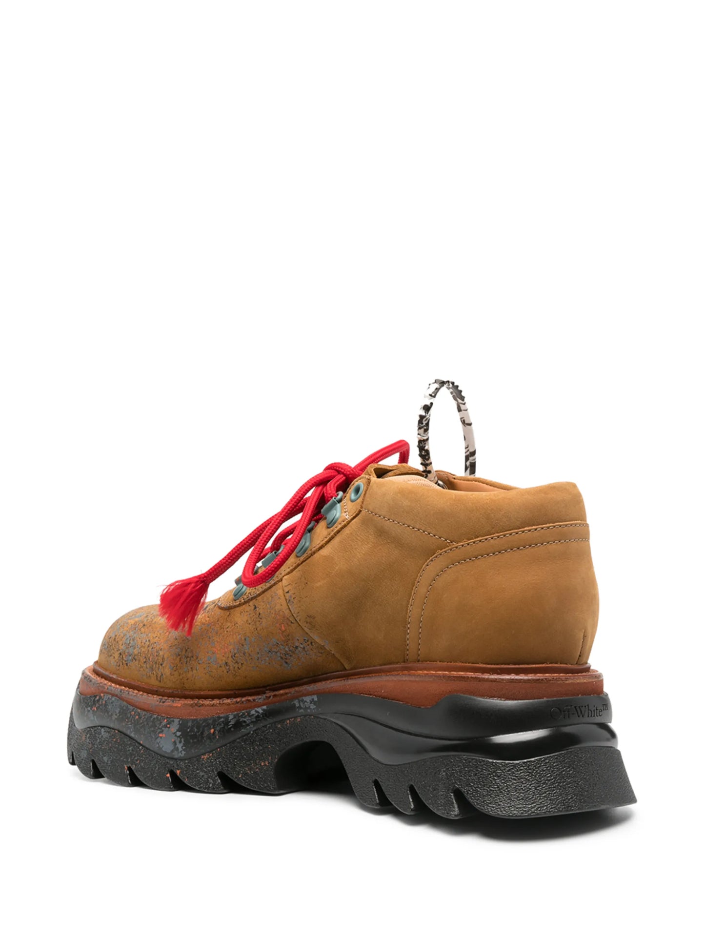 ridged-sole lace-up sneakers