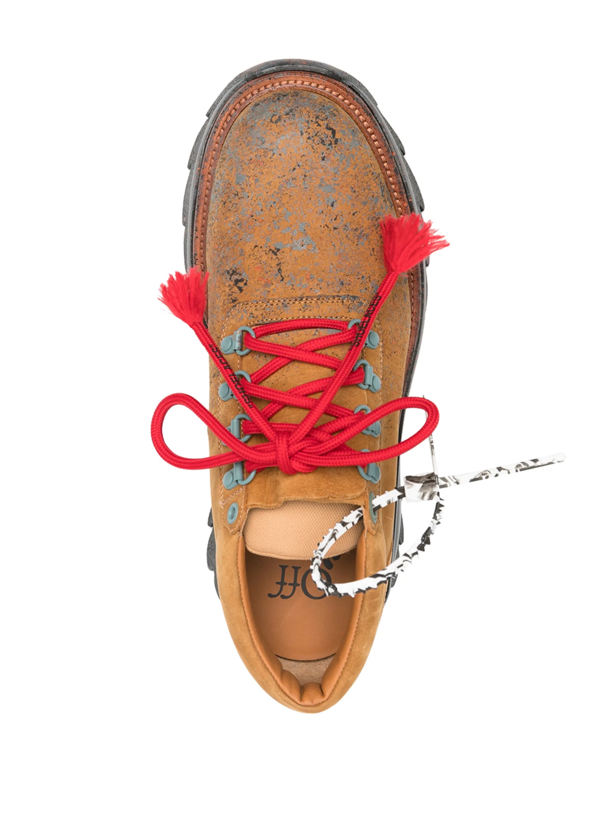 ridged-sole lace-up sneakers
