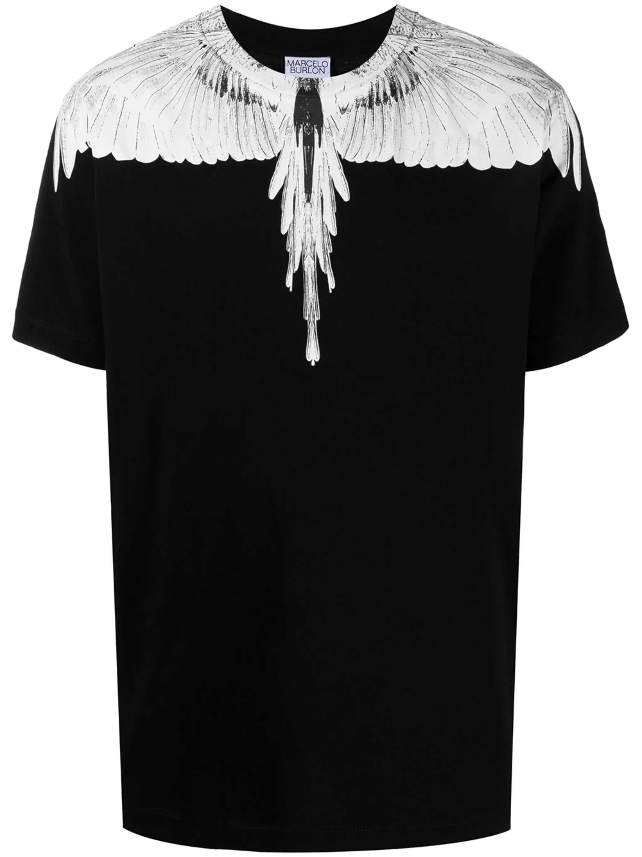 Wings-print crew neck T-shirt