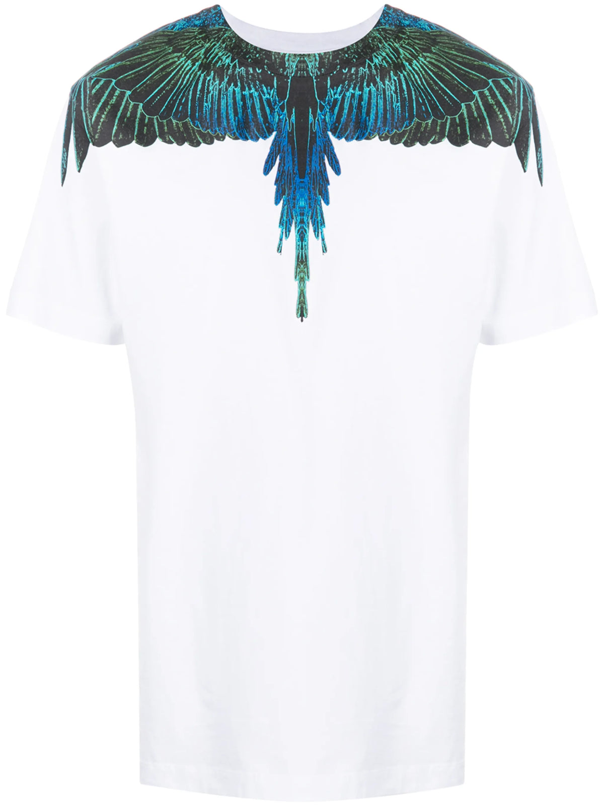 Wings-print crew neck T-shirt