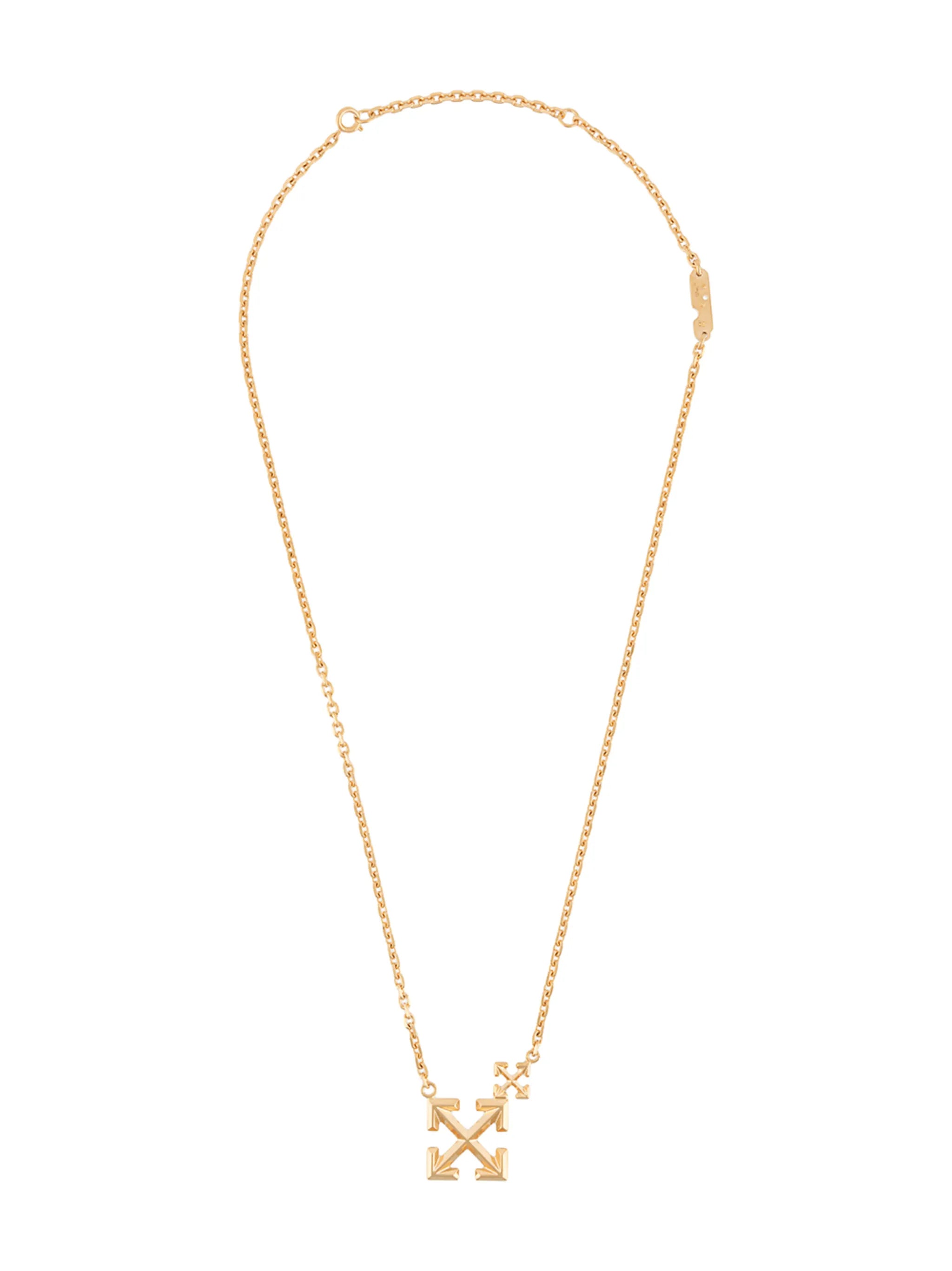 Double Arrows logo necklace