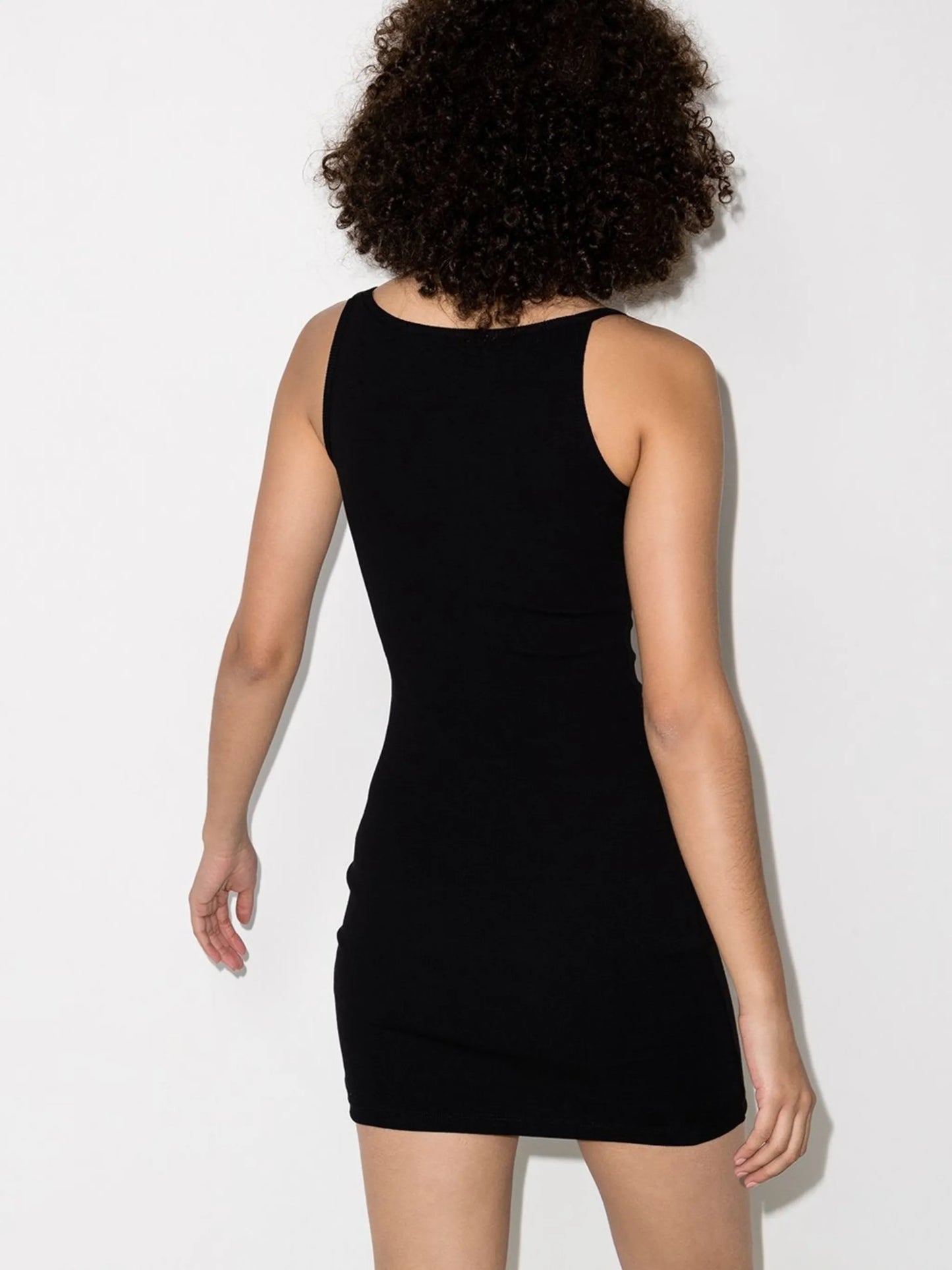 logo-print ribbed dress