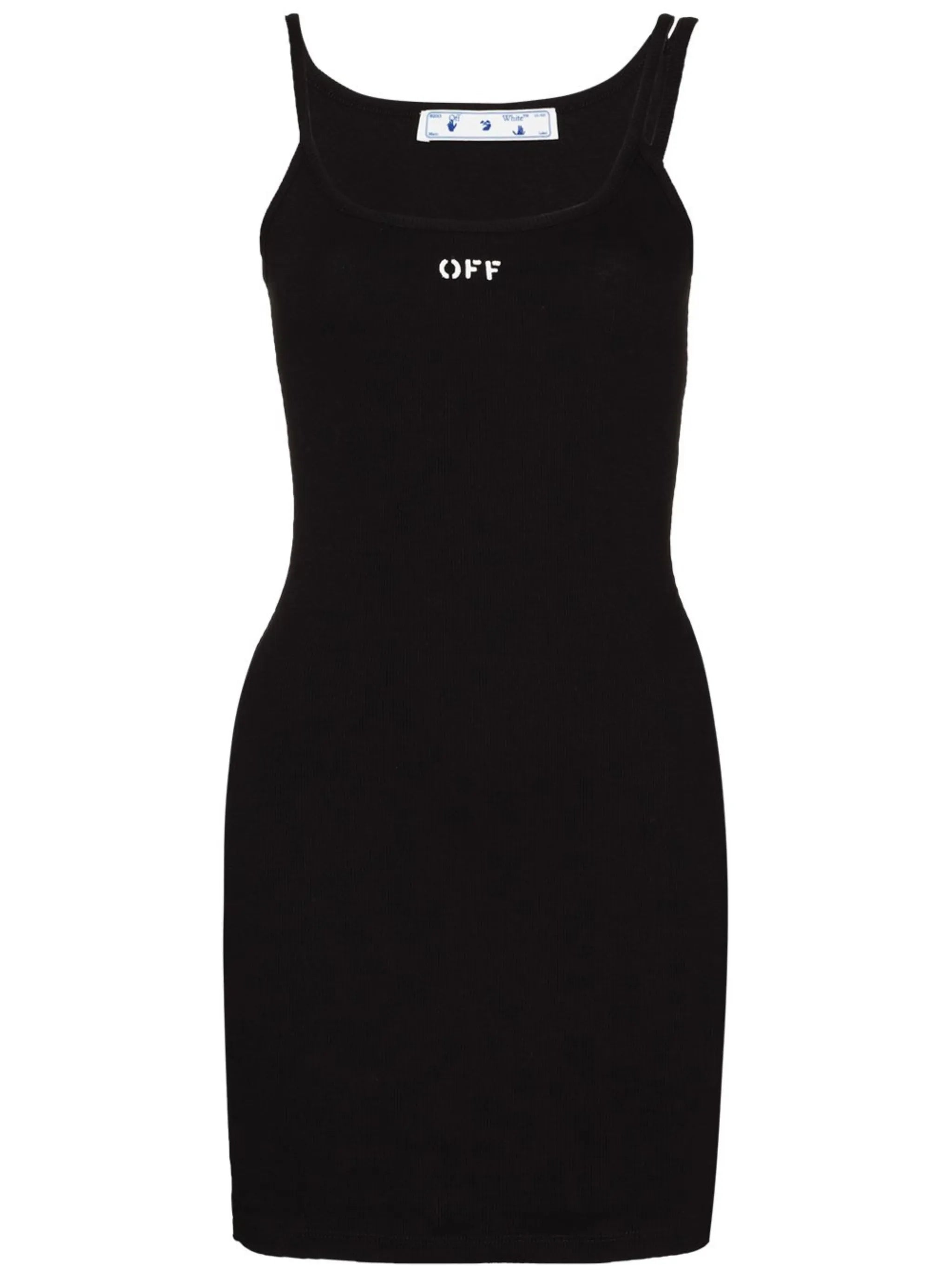 logo-print ribbed dress