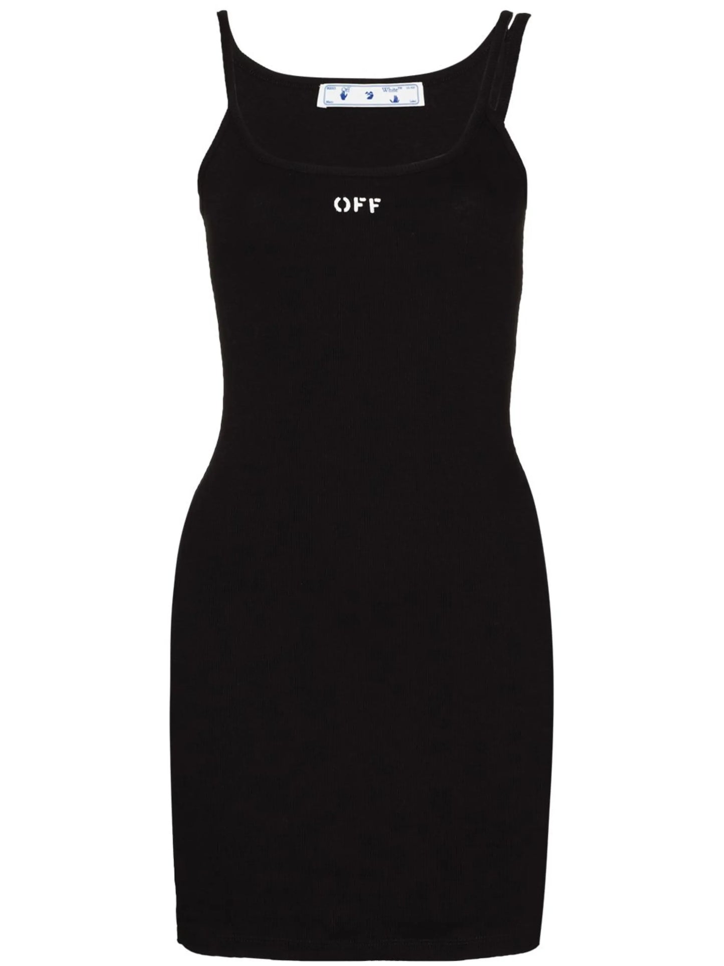 logo-print ribbed dress