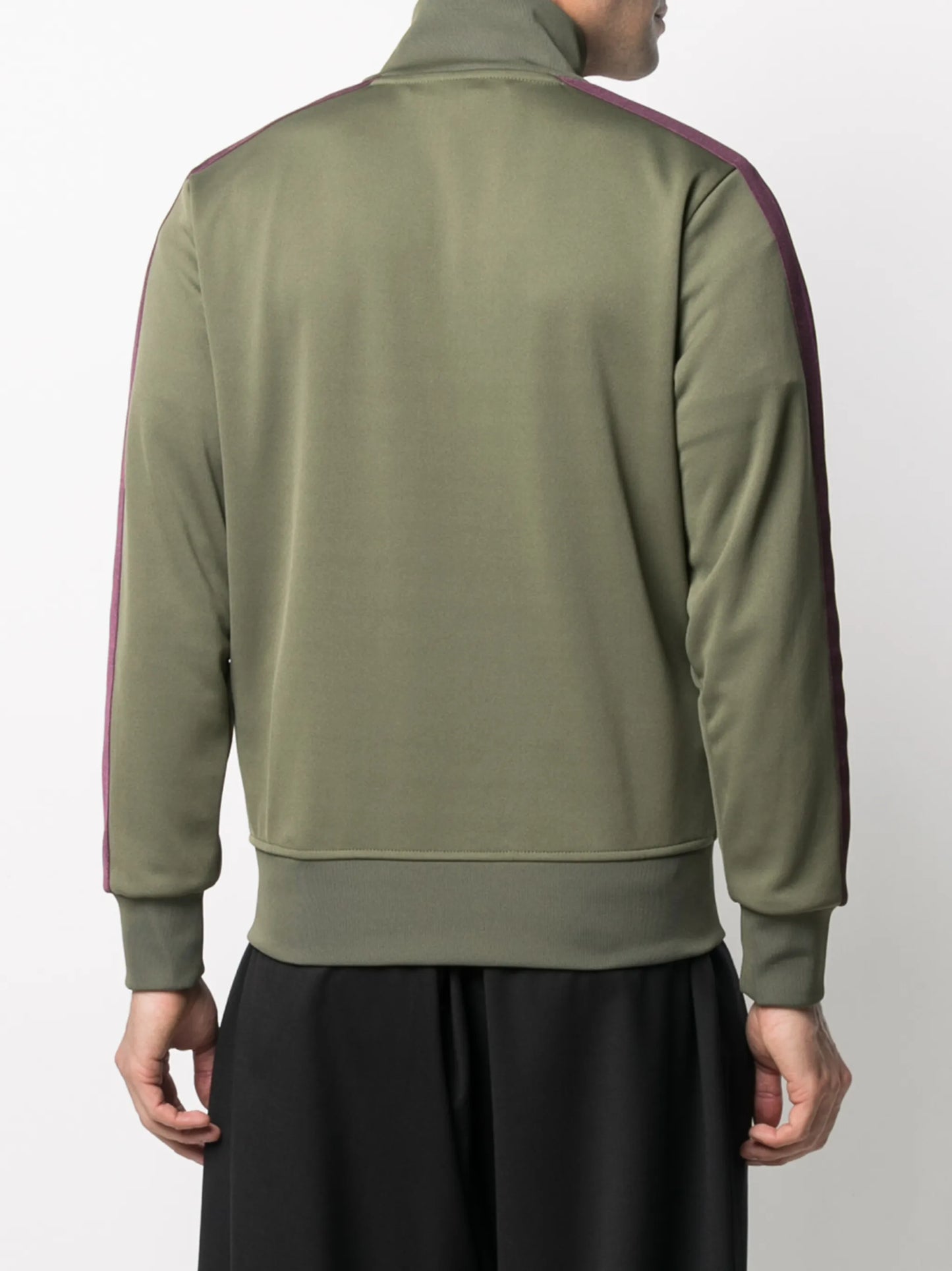 striped sleeve track jacket