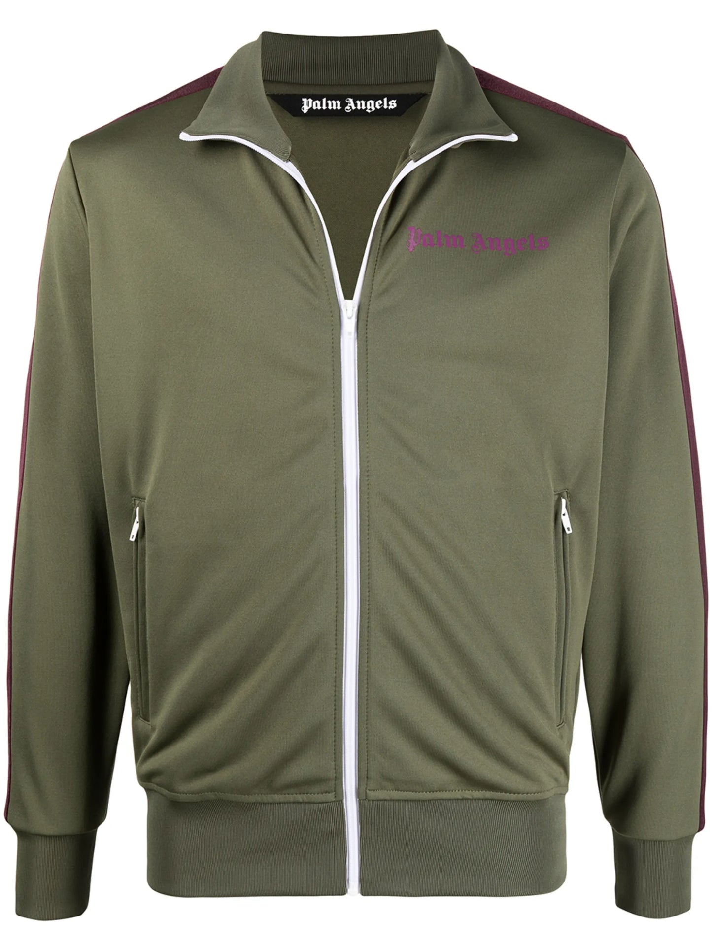 striped sleeve track jacket
