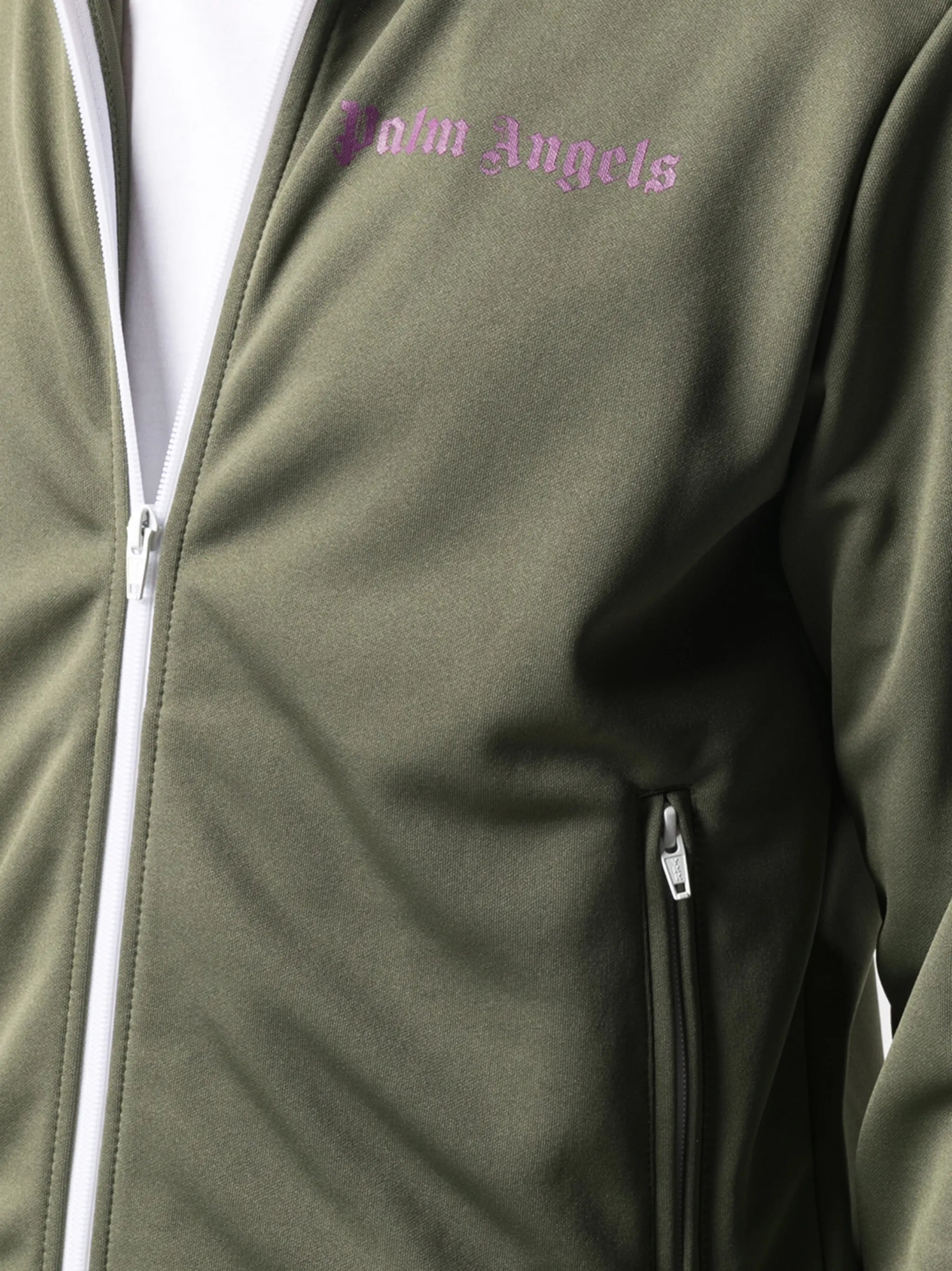 striped sleeve track jacket