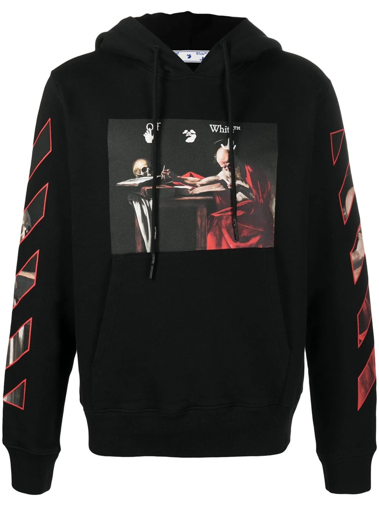 Caravaggio-print cotton hoodie