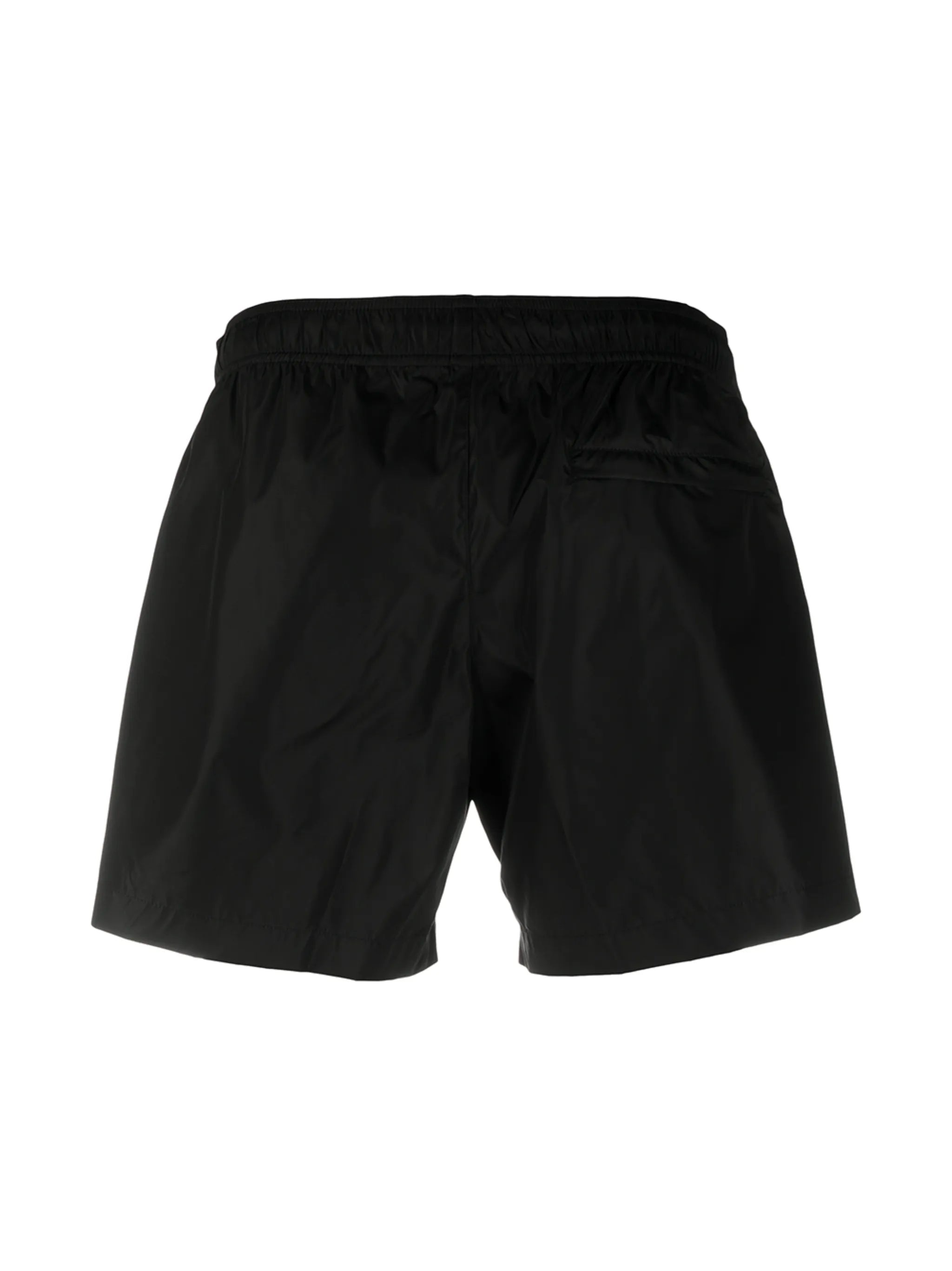 logo-print quote-motif swim shorts