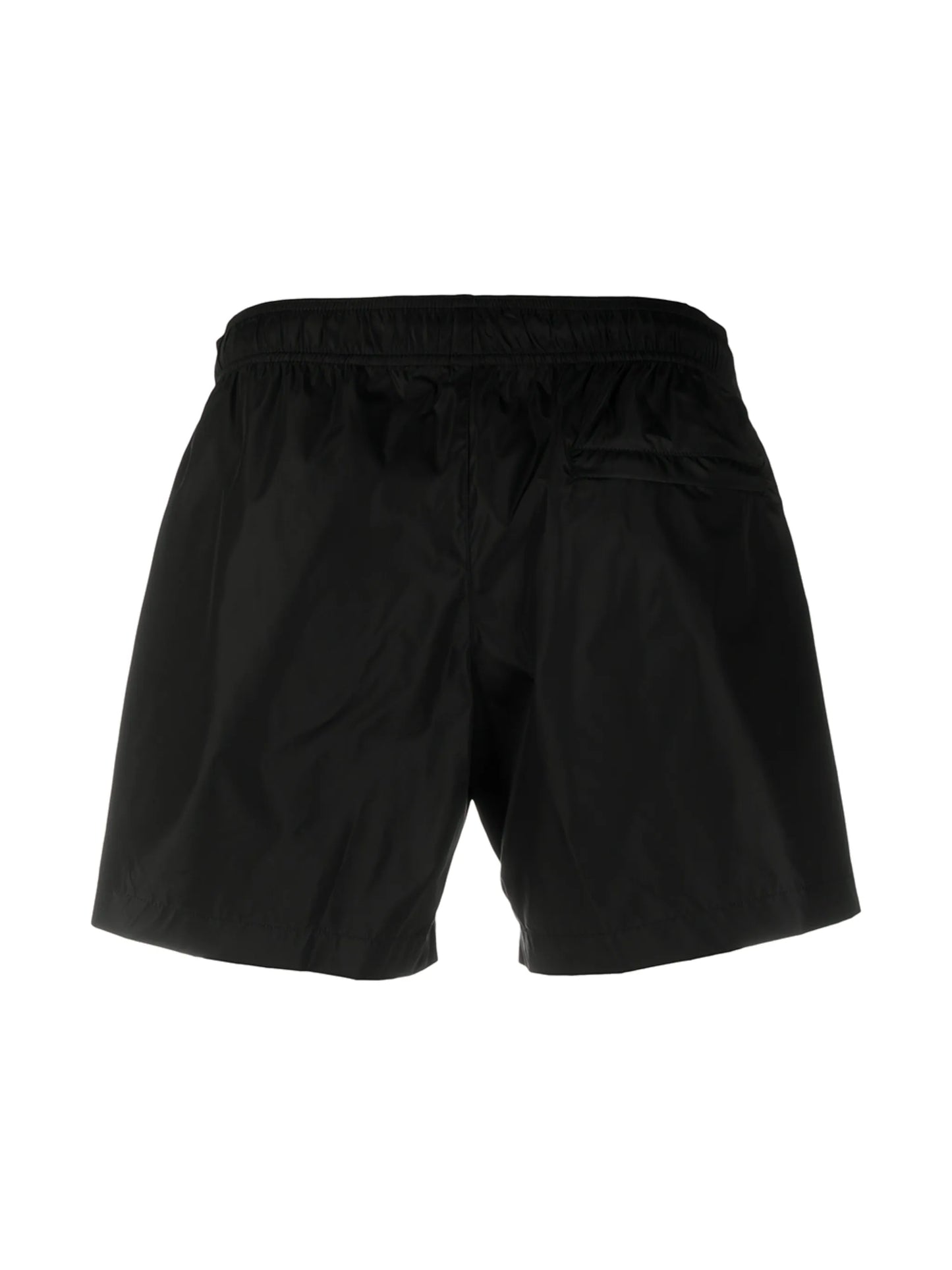 logo-print quote-motif swim shorts